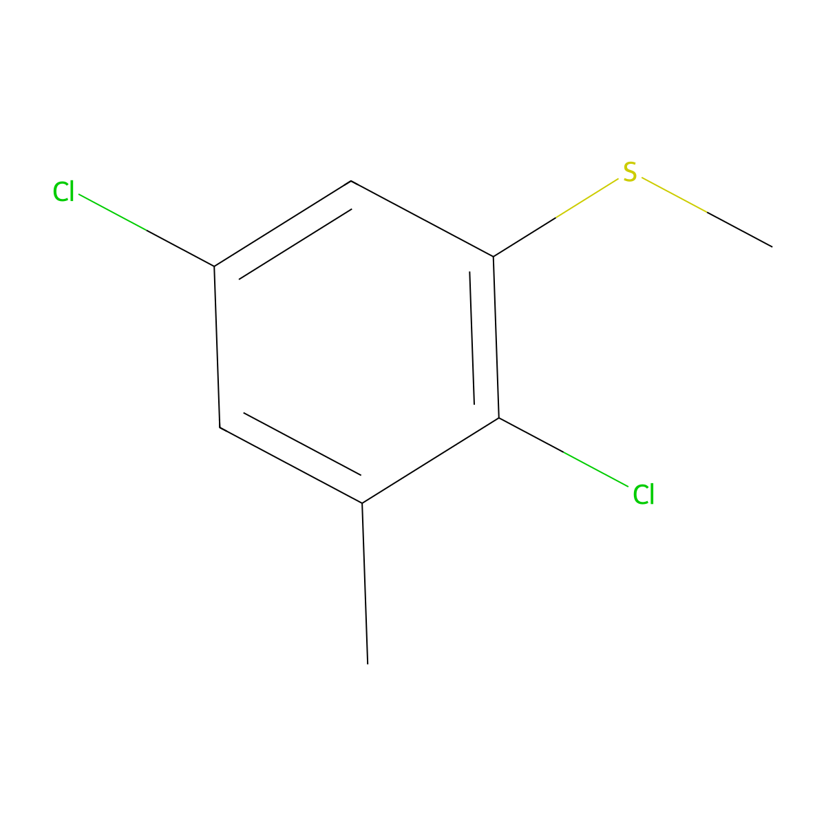 2,5-Dichloro-3-methylthioanisole molecular structure, CAS 1803824-98-7
