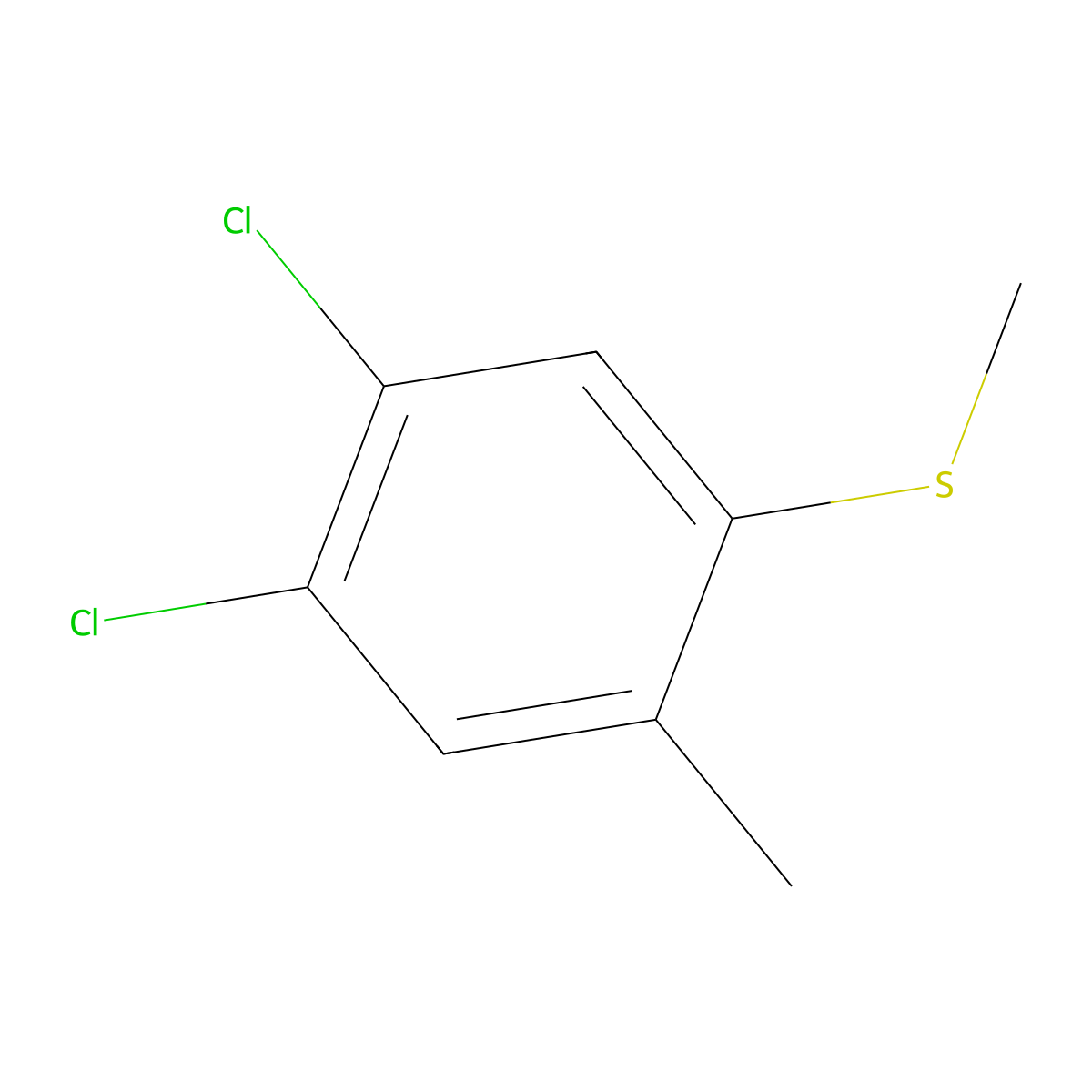 4,5-Dichloro-2-methylthioanisole molecular structure, CAS 1803825-17-3