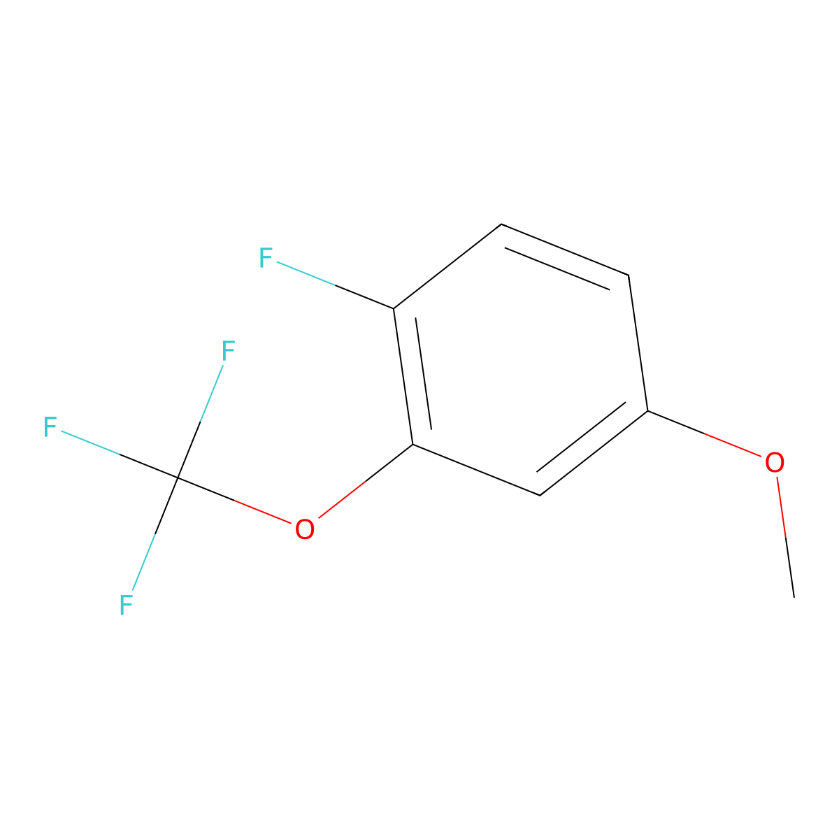 4-Fluoro-3-(trifluoromethoxy)anisole molecular structure, CAS 1803825-39-9