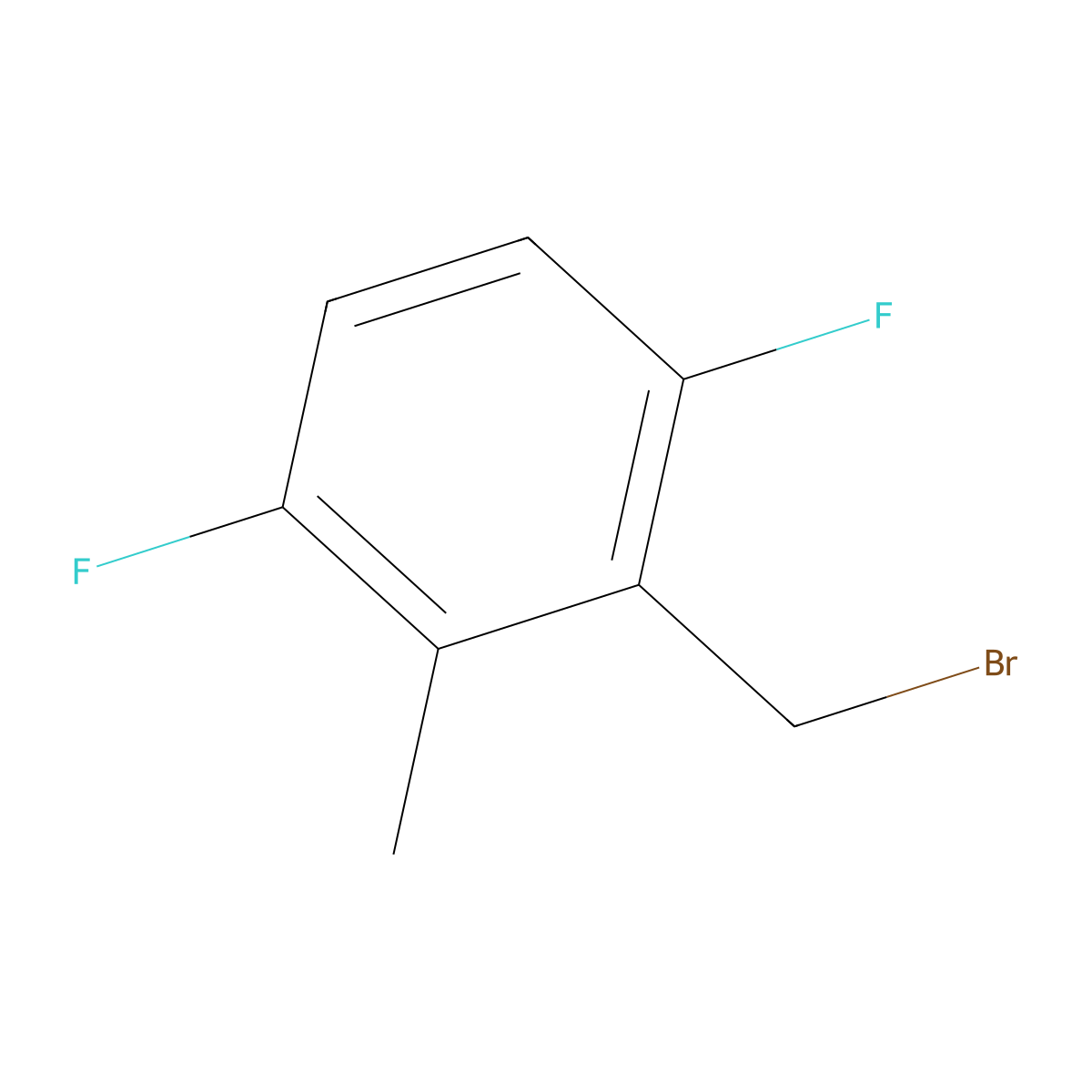 3,6-Difluoro-2-methylbenzyl bromide molecular structure, CAS 1803825-88-8