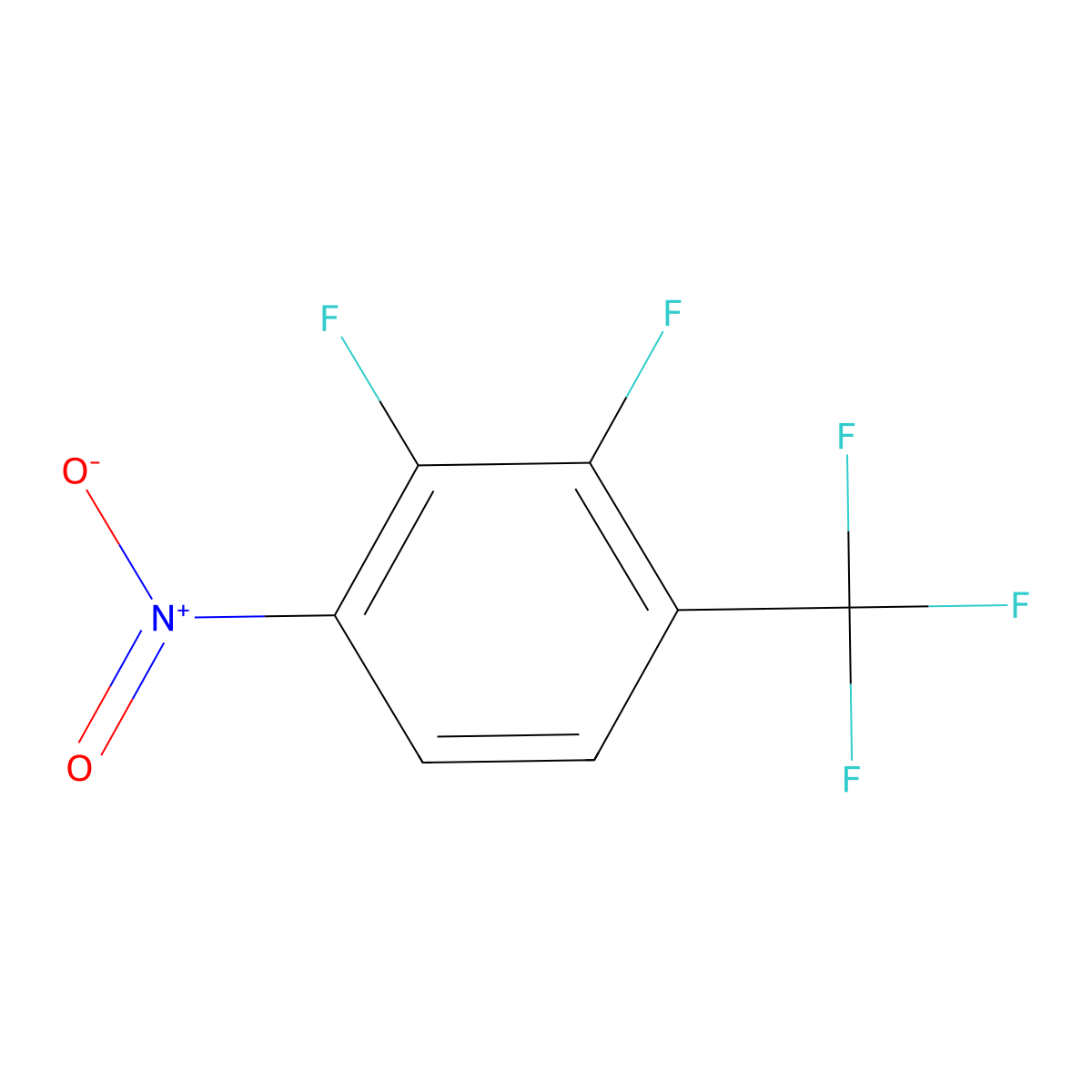 2,3-Difluoro-1-nitro-4-(trifluoromethyl)benzene molecular structure, CAS 1803827-03-3