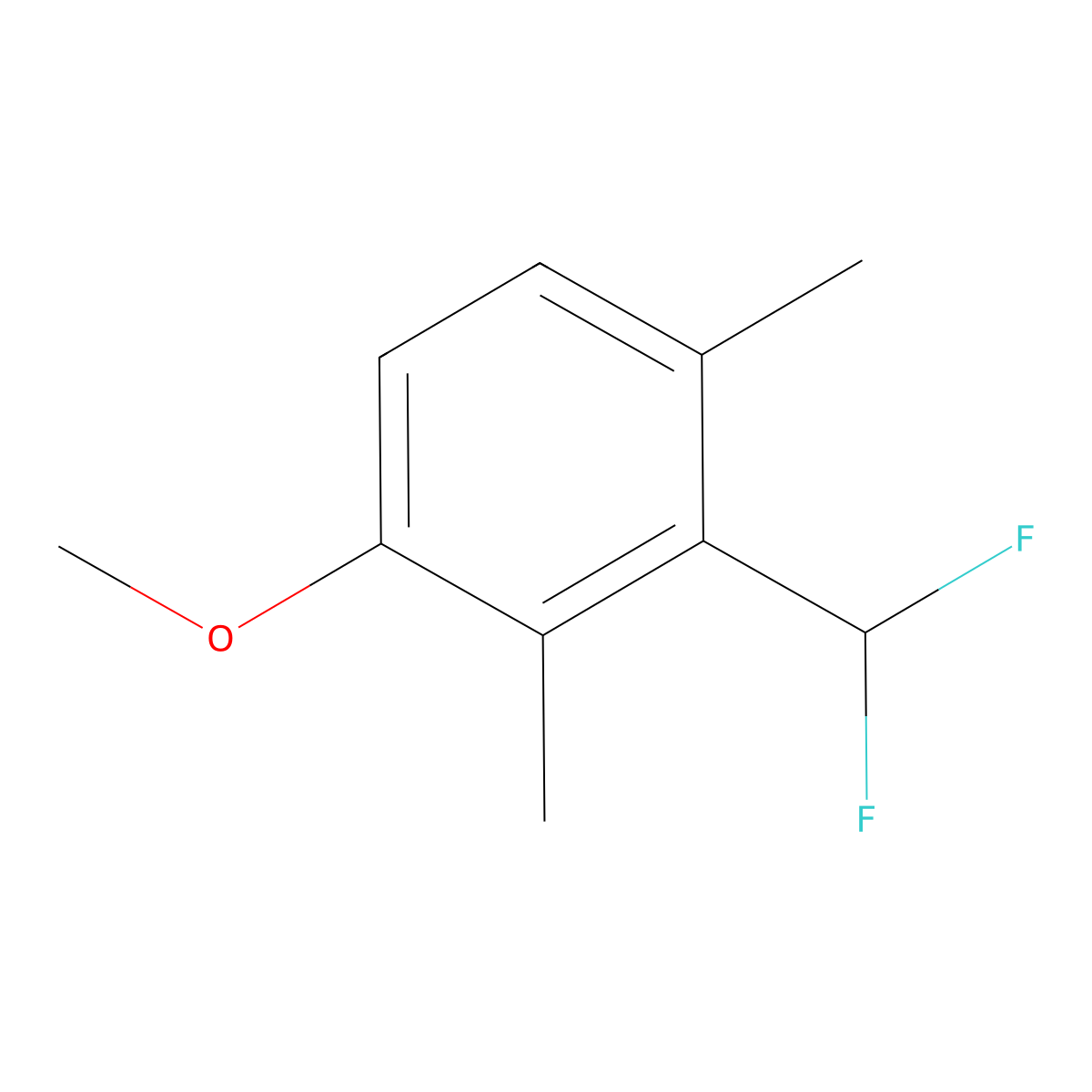 3-Difluoromethyl-2,4-dimethylanisole molecular structure, CAS 1803827-41-9