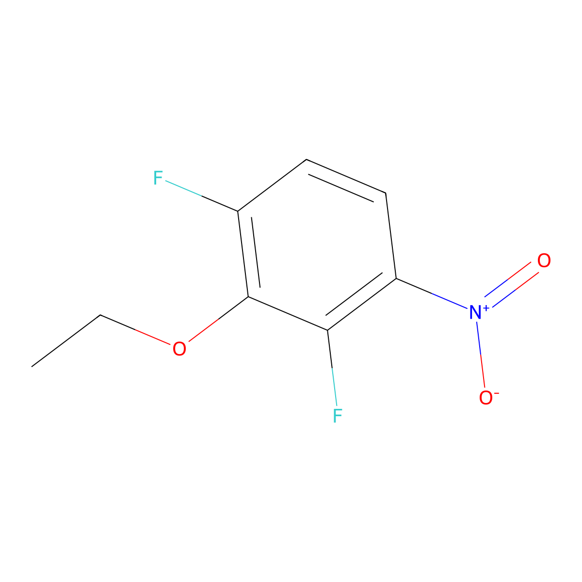2-Ethoxy-1,3-difluoro-4-nitrobenzene molecular structure, CAS 1803828-86-5