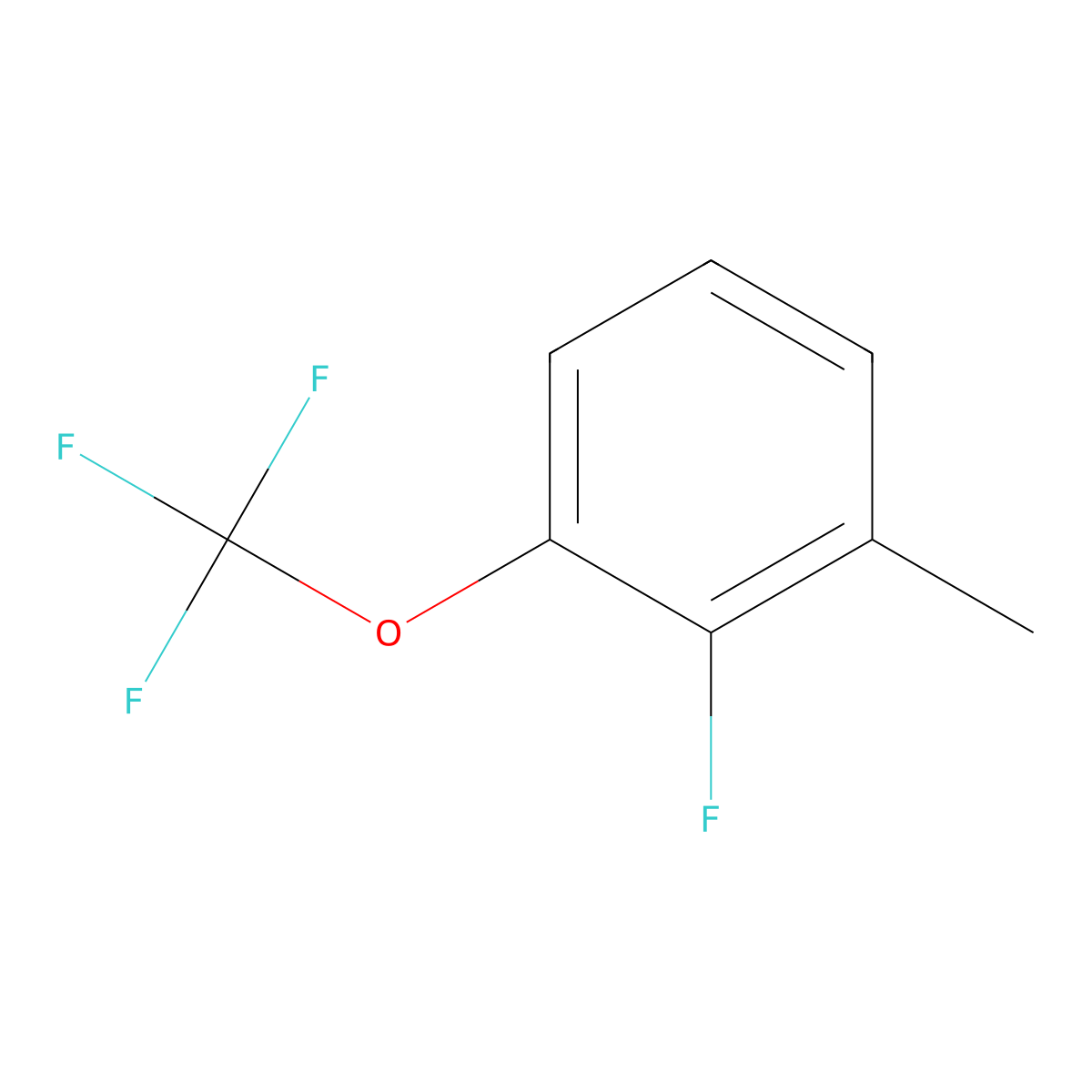 2-Fluoro-1-methyl-3-(trifluoromethoxy)benzene molecular structure, CAS 1803832-27-0