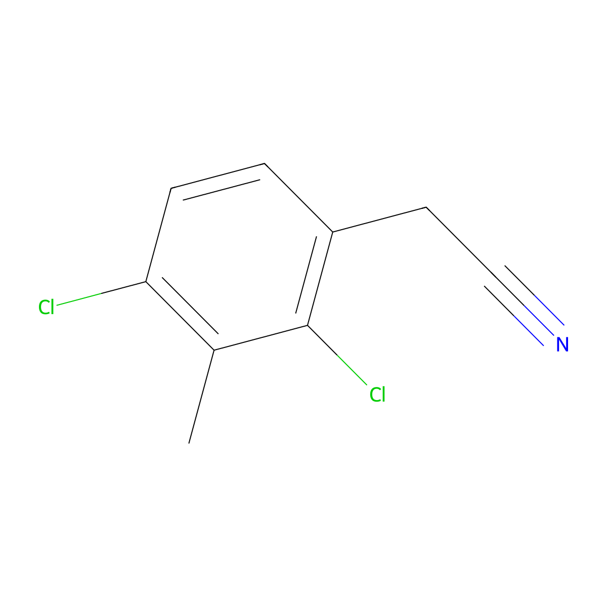 2-(2,4-Dichloro-3-methylphenyl)acetonitrile molecular structure, CAS 1803837-03-7