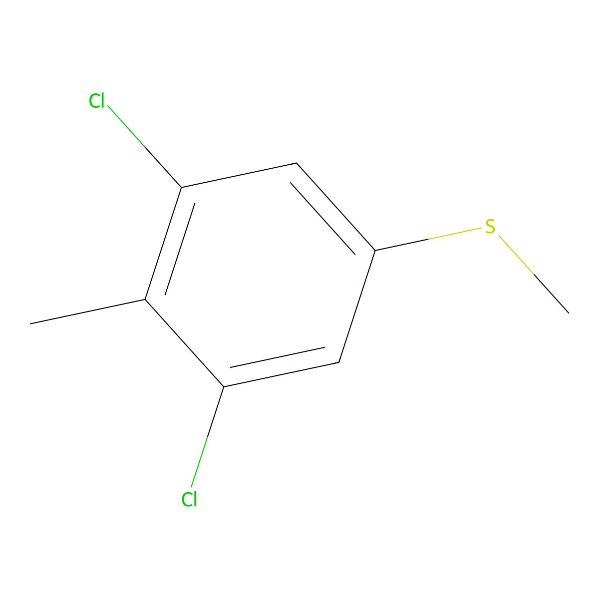 3,5-Dichloro-4-methylthioanisole molecular structure, CAS 1803837-22-0