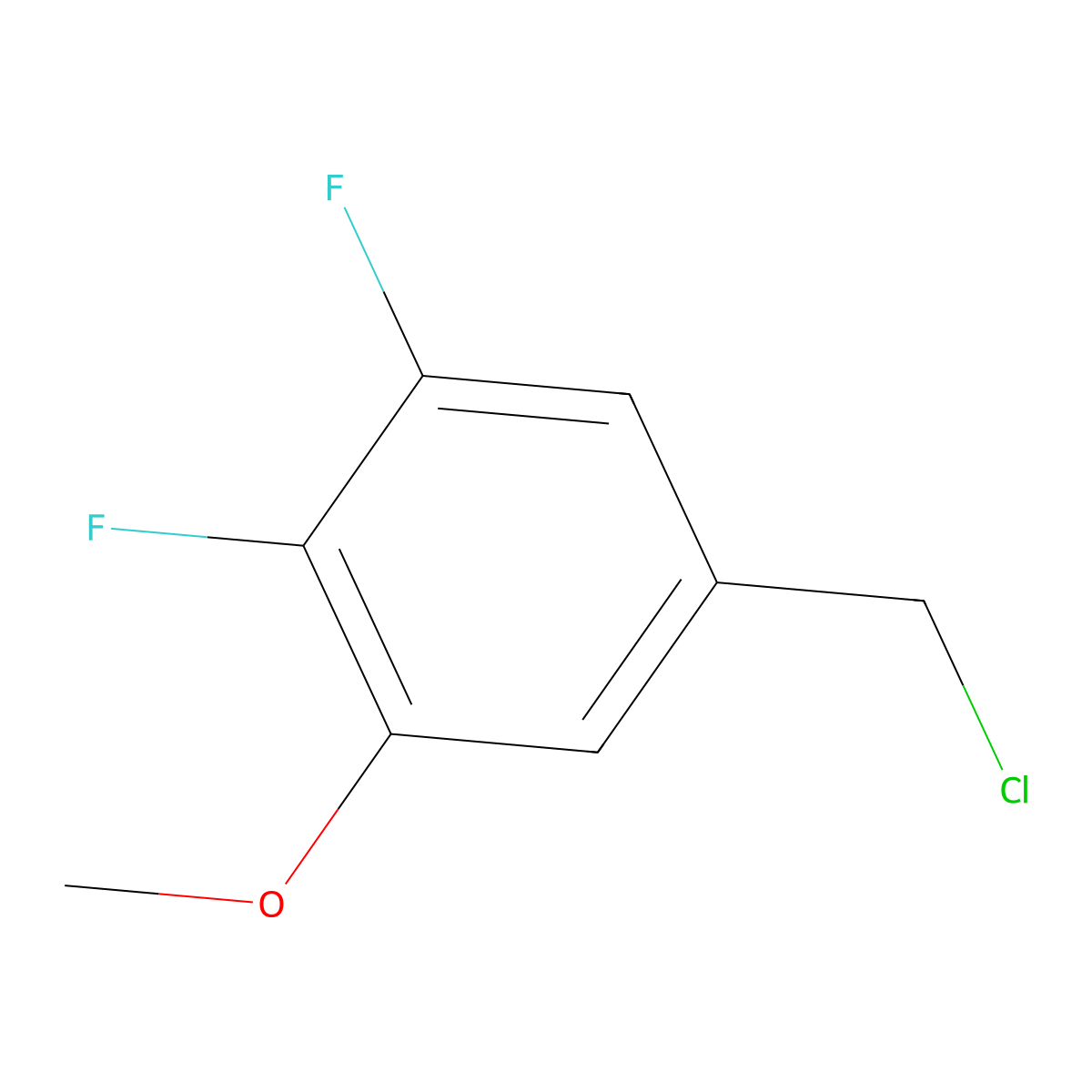 5-(Chloromethyl)-1,2-difluoro-3-methoxybenzene molecular structure, CAS 1803837-43-5