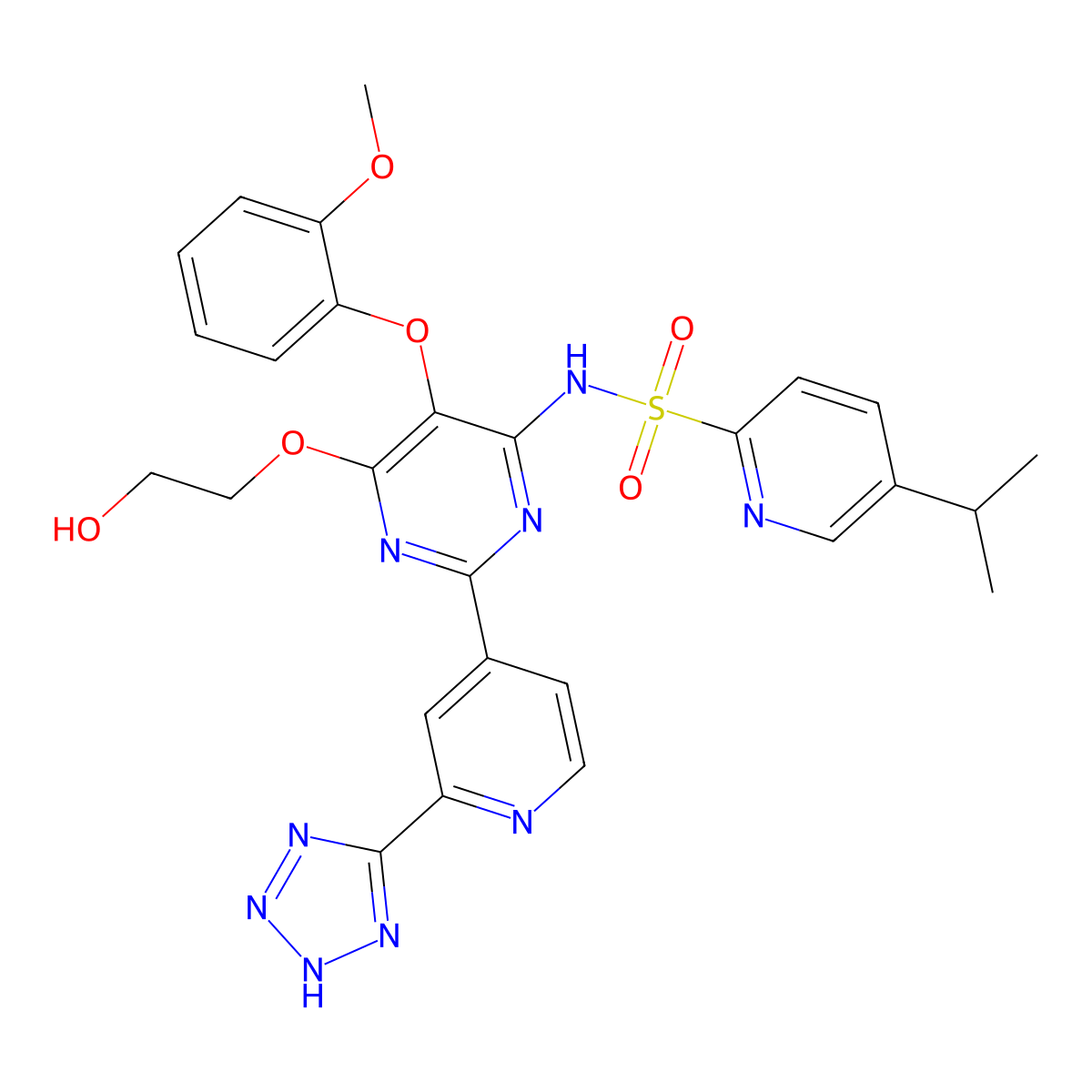Tezosentan molecular structure, CAS 180384-57-0