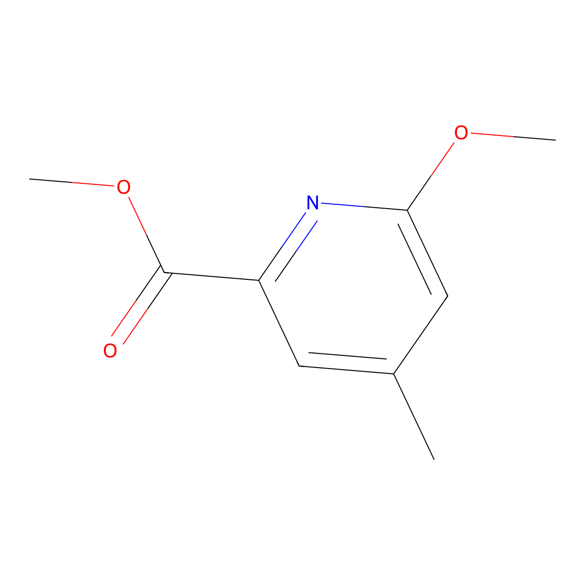 Methyl 6-methoxy-4-methylpyridine-2-carboxylate molecular structure, CAS 1803841-07-7