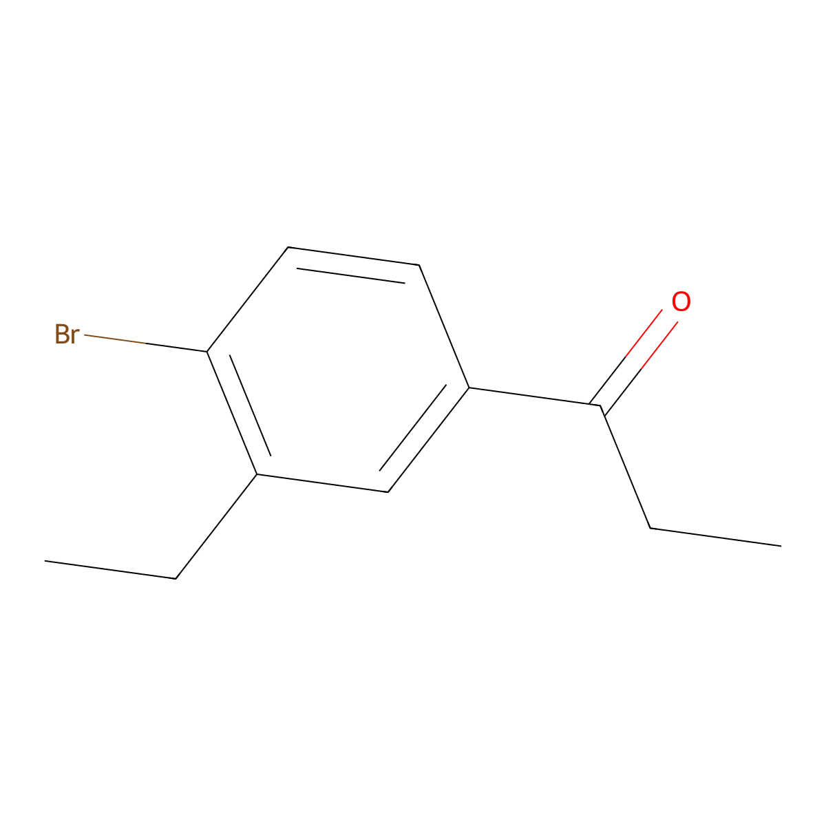 1-(4-Bromo-3-ethylphenyl)-1-propanone molecular structure, CAS 1803843-01-7