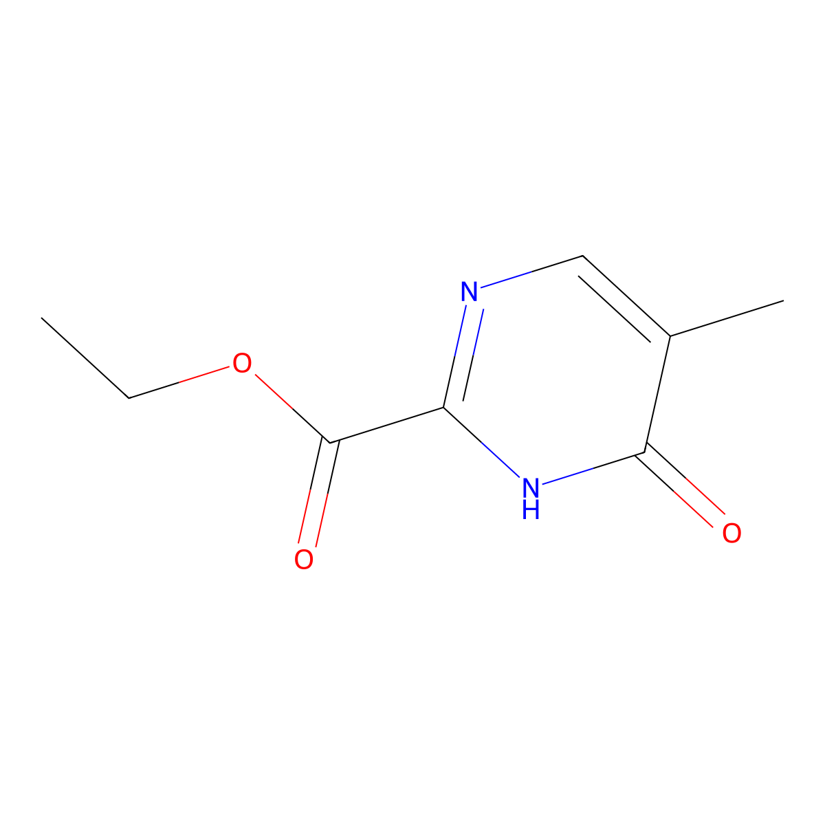 Ethyl 4-hydroxy-5-methylpyrimidine-2-carboxylate molecular structure, CAS 1803844-52-1