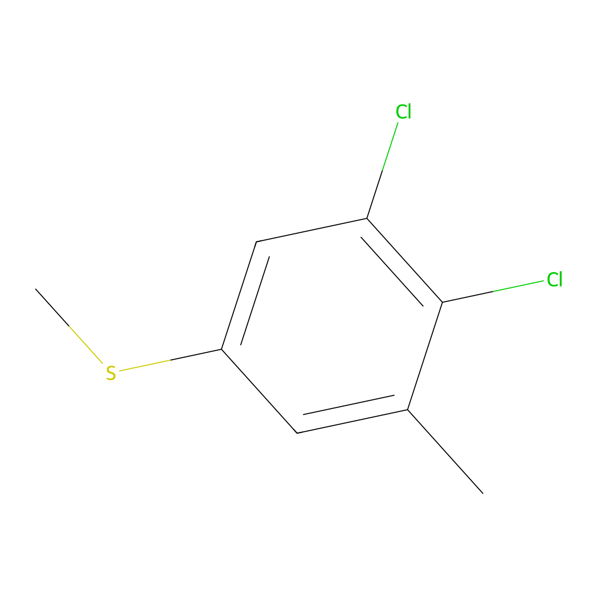 3,4-Dichloro-5-methylthioanisole molecular structure, CAS 1803845-62-6