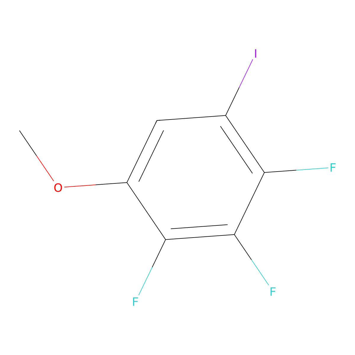 2,3,4-Trifluoro-1-iodo-5-methoxybenzene molecular structure, CAS 1803848-44-3