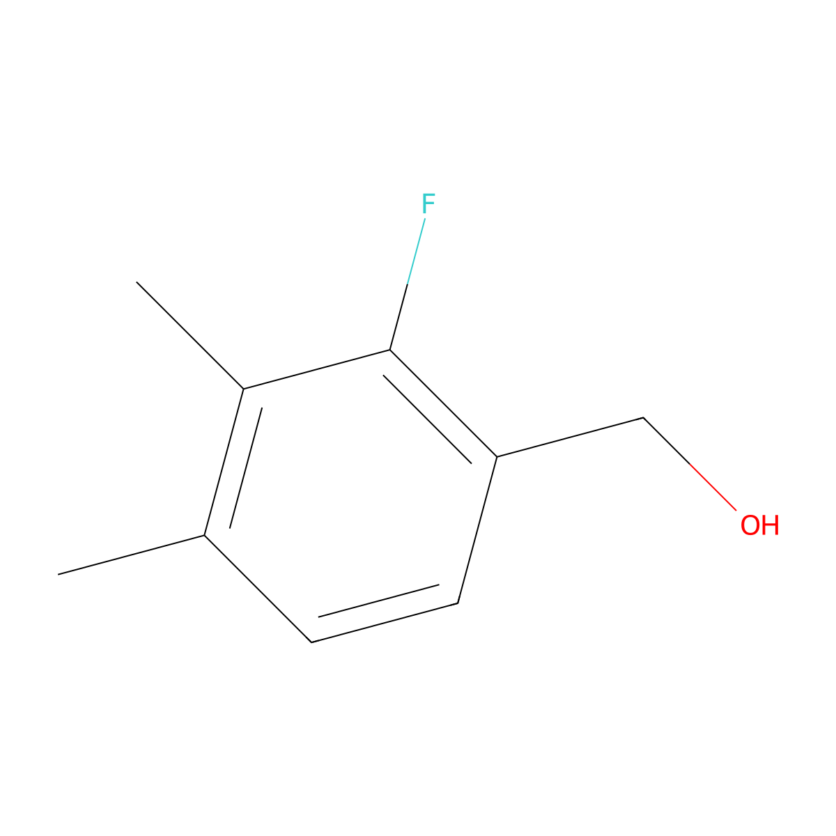 3,4-Dimethyl-2-fluorobenzyl alcohol molecular structure, CAS 1803849-64-0