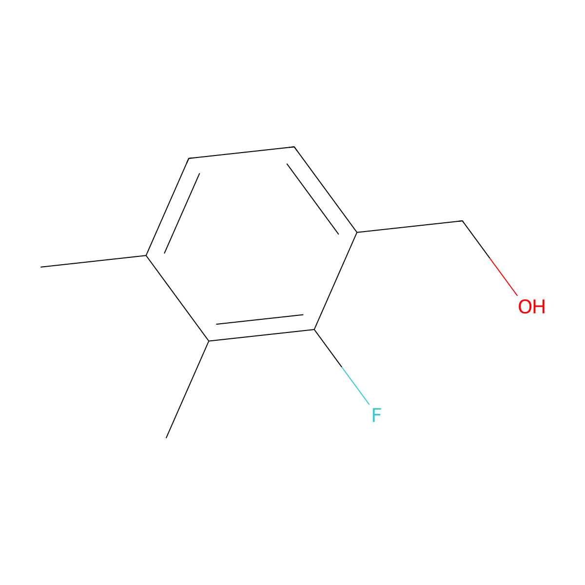 3,4-Dimethyl-2-fluorobenzyl alcohol molecular structure, CAS 1803849-64-0