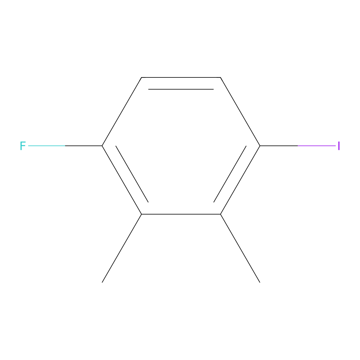 1-Fluoro-4-iodo-2,3-dimethylbenzene molecular structure, CAS 1803850-11-4