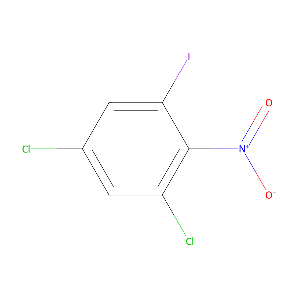 1,5-Dichloro-3-iodo-2-nitrobenzene molecular structure, CAS 1803850-87-4