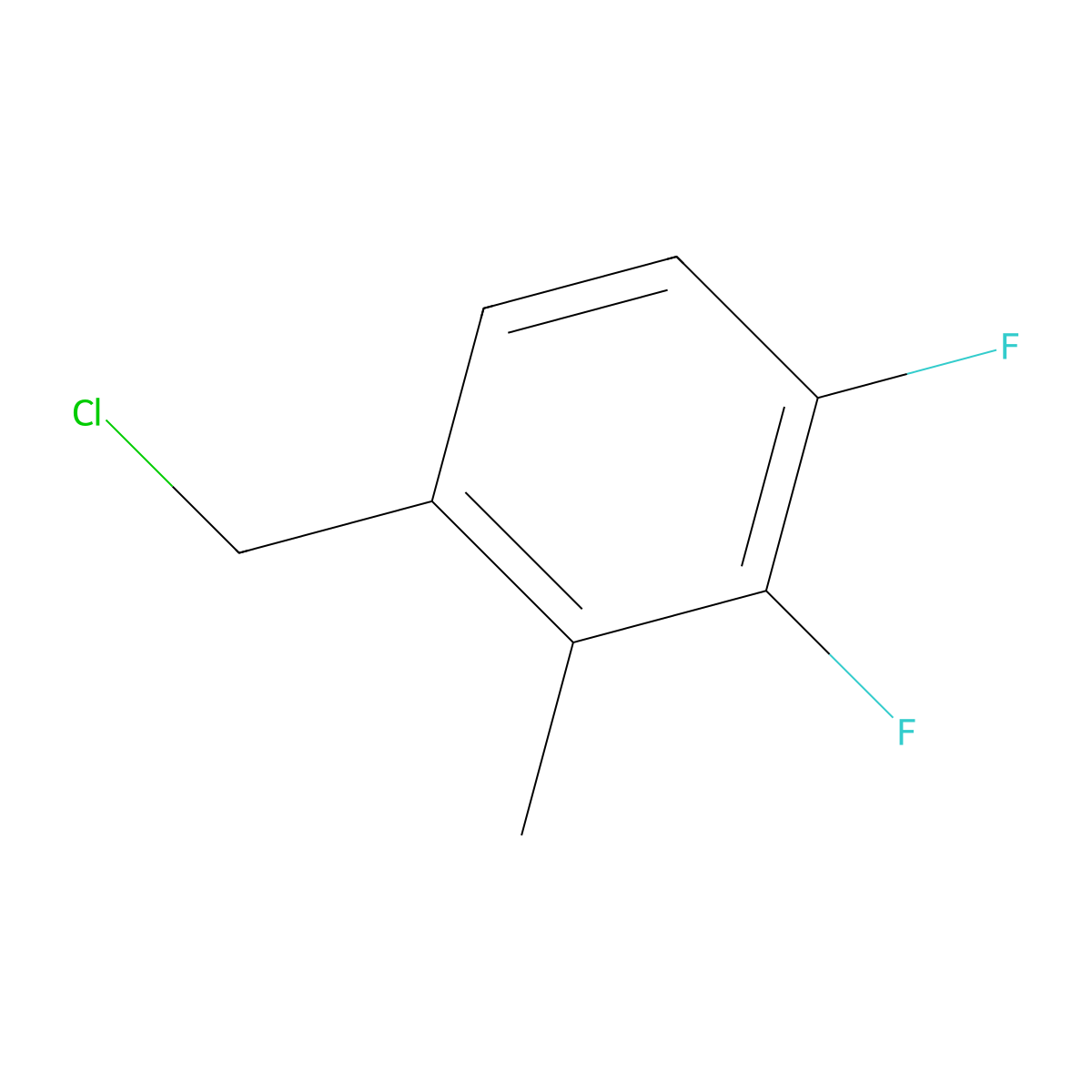 3,4-Difluoro-2-methylbenzyl chloride molecular structure, CAS 1803851-23-1
