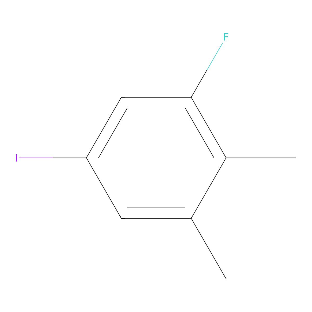 1-Fluoro-5-iodo-2,3-dimethylbenzene molecular structure, CAS 1803852-65-4
