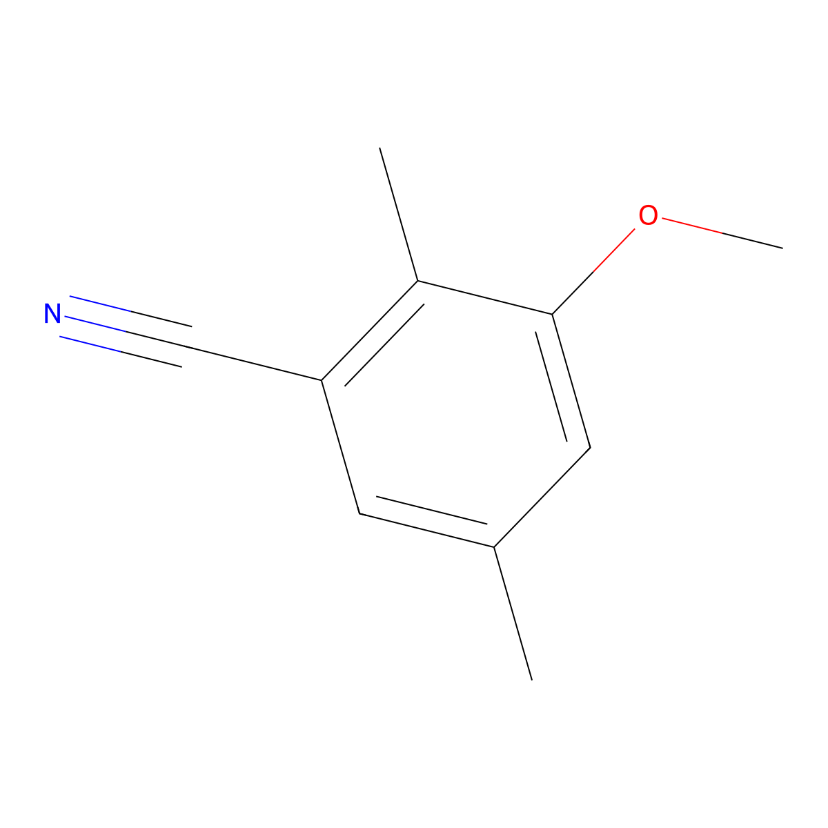 Benzonitrile, 3-methoxy-2,5-dimethyl- molecular structure, CAS 1803852-72-3