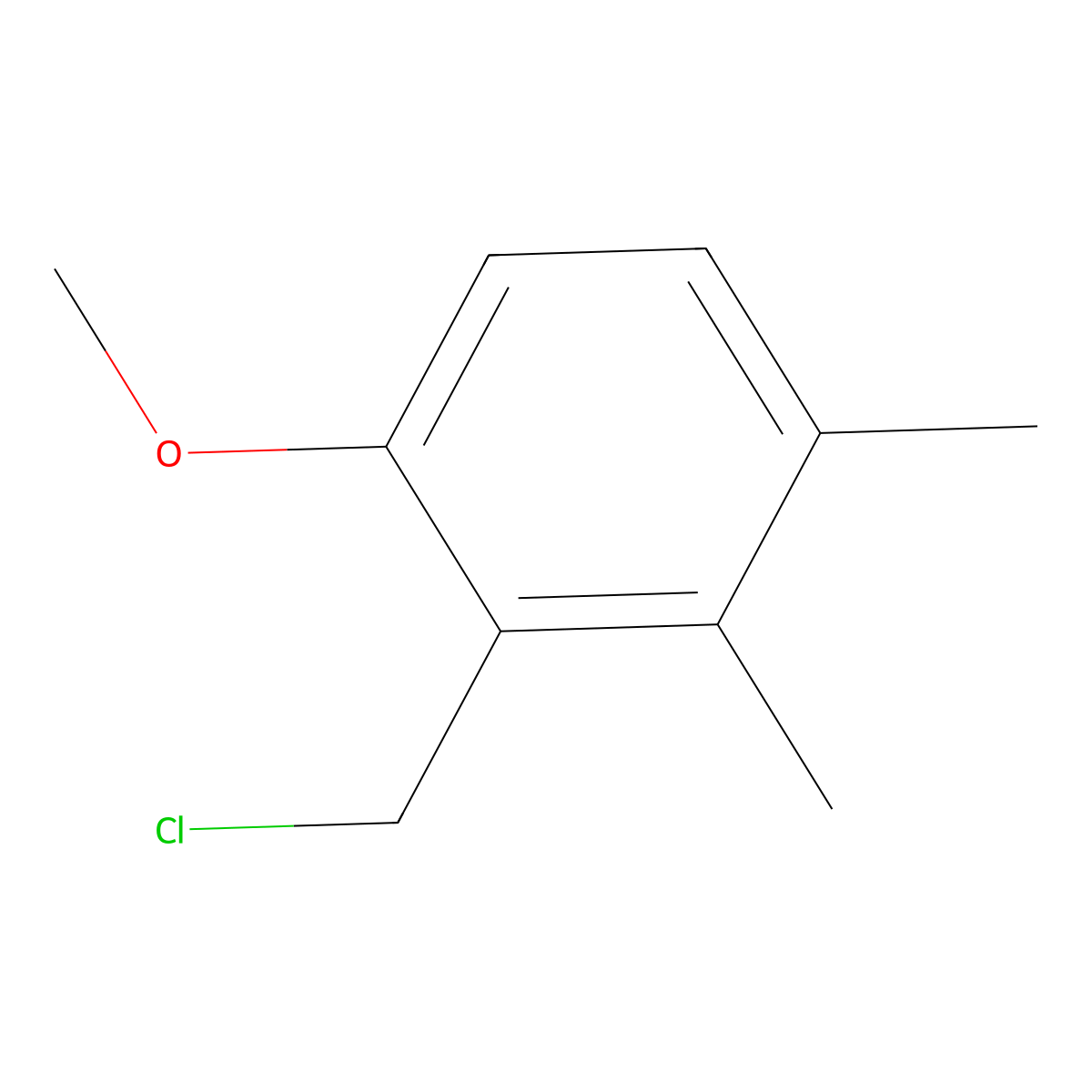 2-(Chloromethyl)-1-methoxy-3,4-dimethylbenzene molecular structure, CAS 1803852-74-5