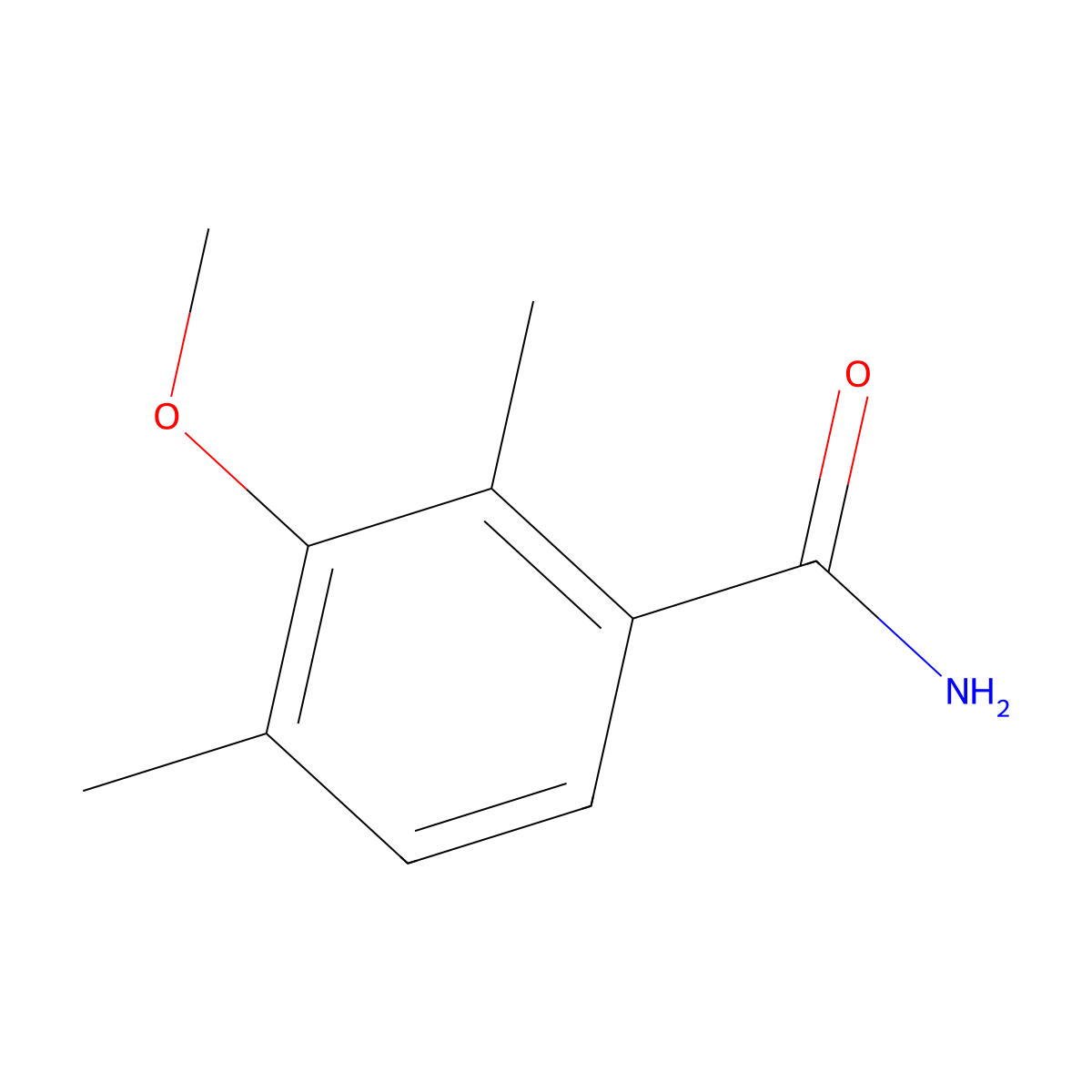 Benzamide, 3-methoxy-2,4-dimethyl- molecular structure, CAS 1803854-10-5