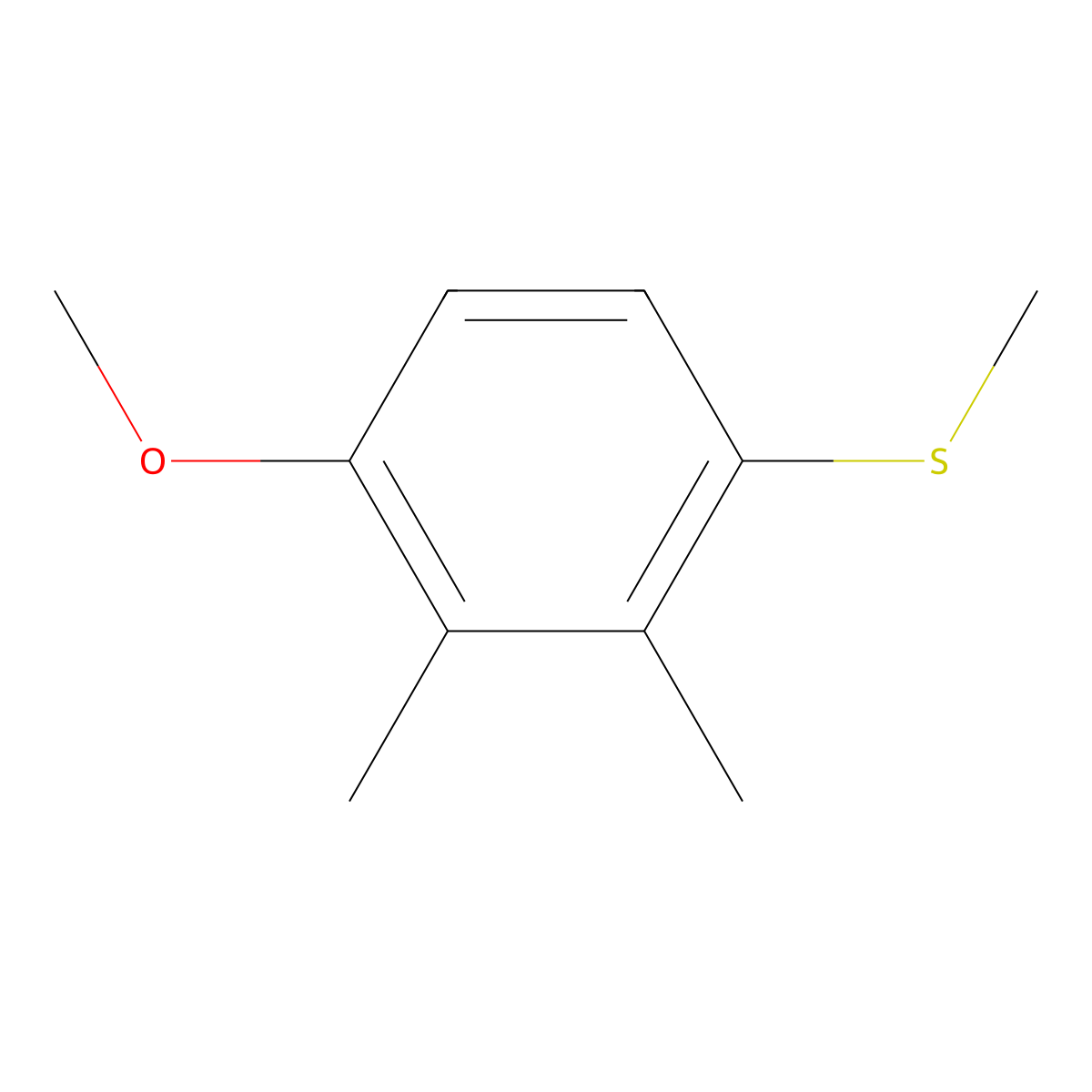 (4-Methoxy-2,3-dimethylphenyl)(methyl)sulfane molecular structure, CAS 1803854-49-0