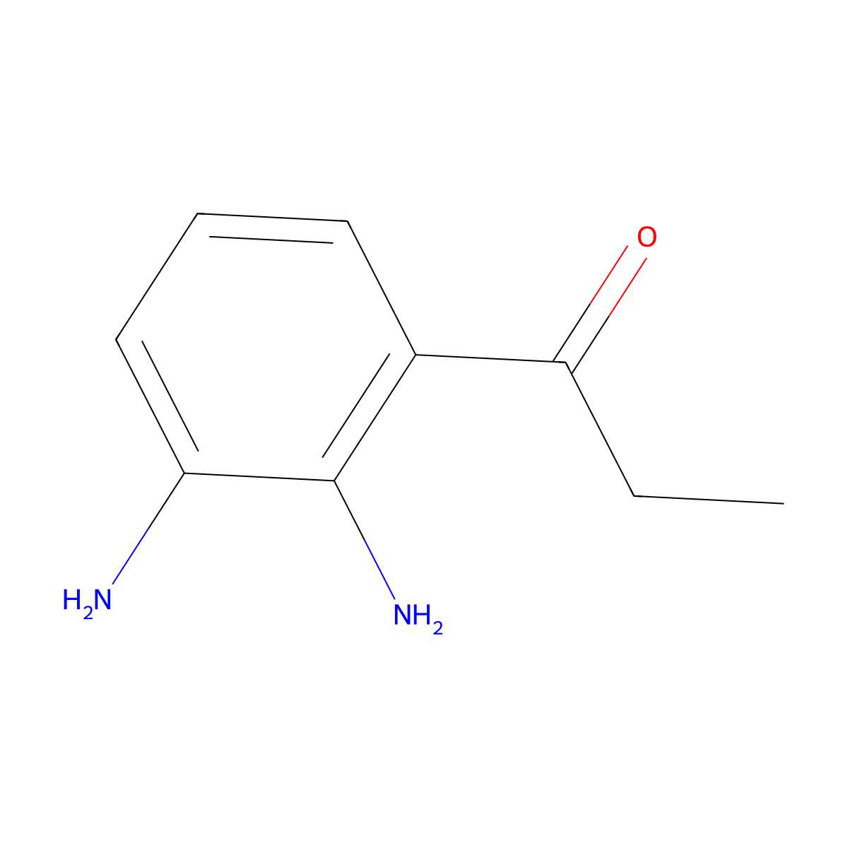 1-(2,3-Diaminophenyl)propan-1-one molecular structure, CAS 1803855-51-7