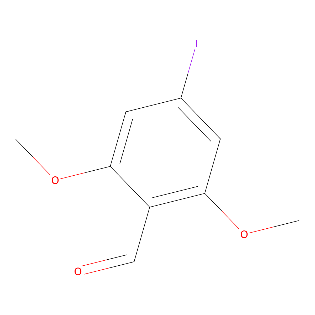 4-Iodo-2,6-dimethoxybenzaldehyde molecular structure, CAS 1803856-42-9