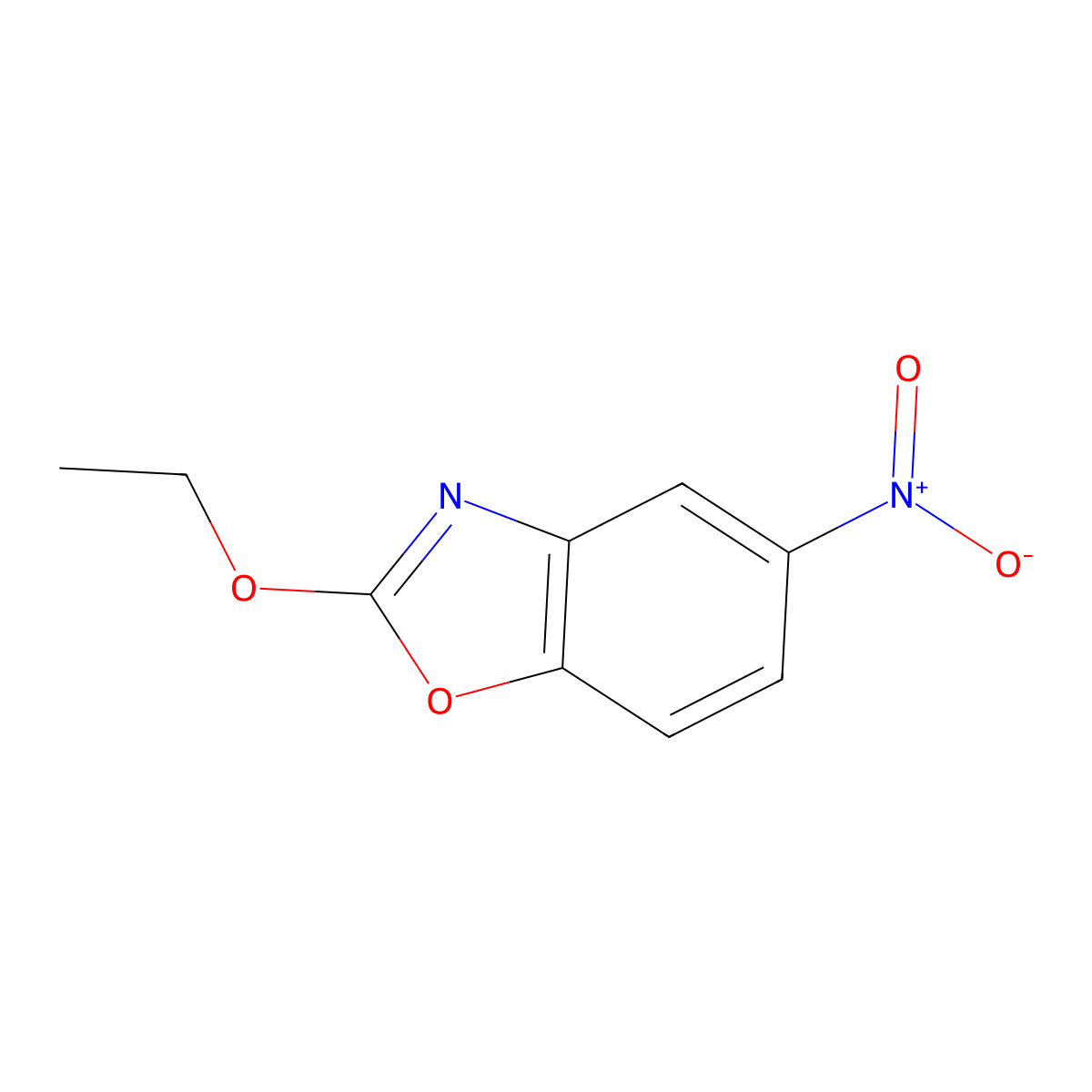2-Ethoxy-5-nitro-1,3-benzoxazole molecular structure, CAS 1803857-00-2