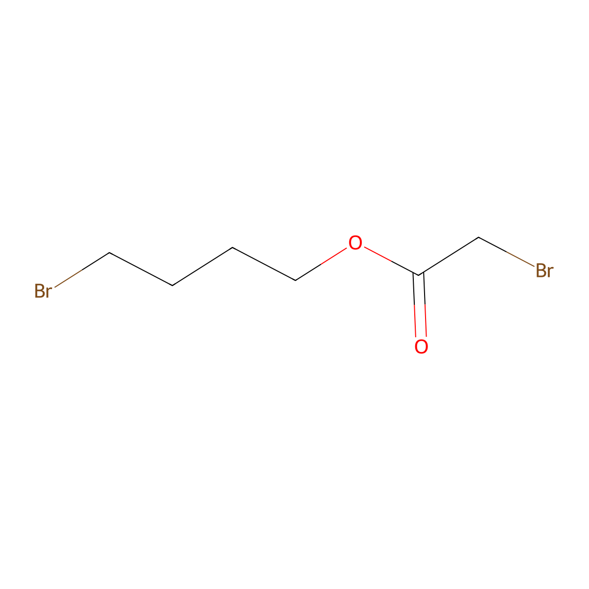 4-Bromobutyl 2-bromoacetate molecular structure, CAS 180386-87-2