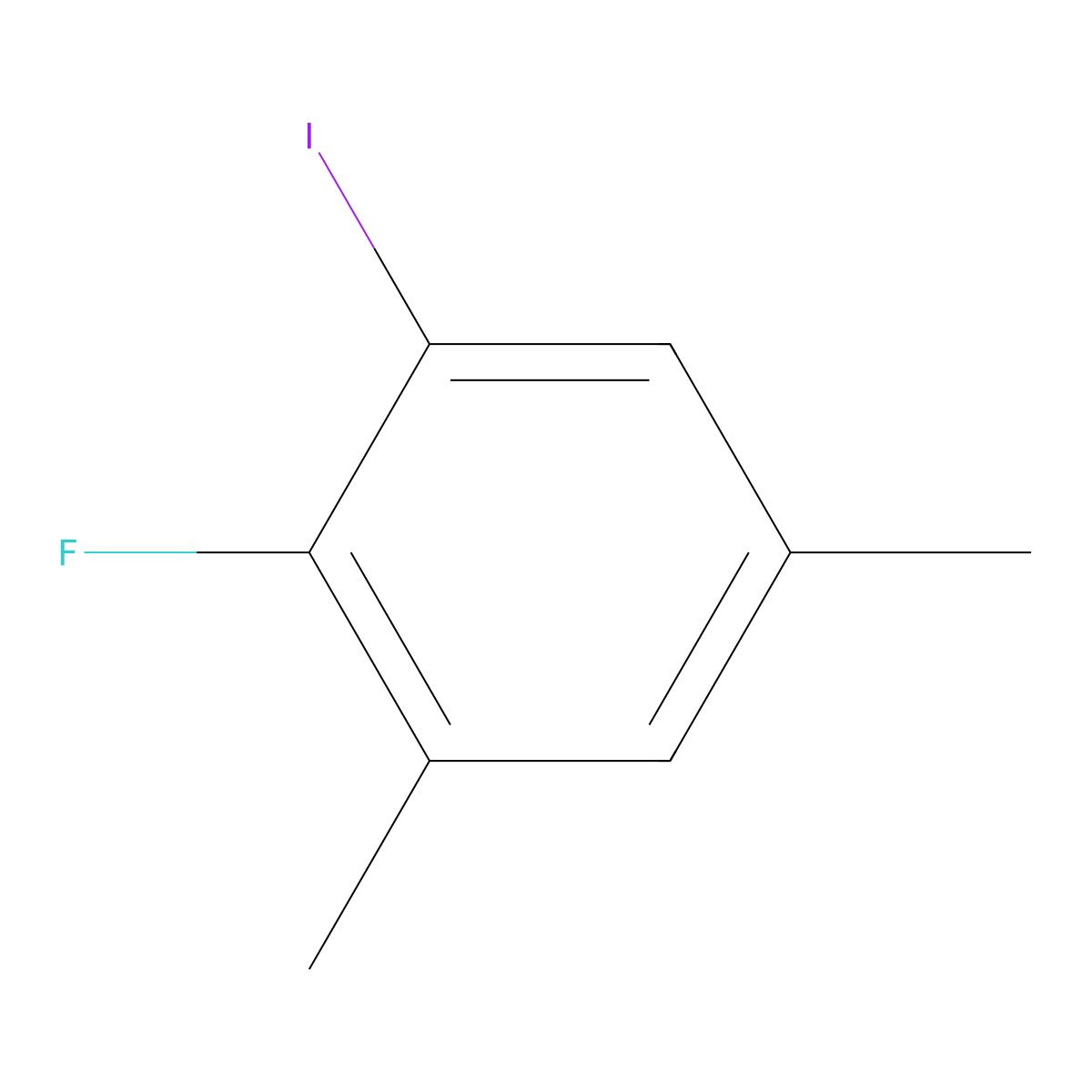 2-Fluoro-1-iodo-3,5-dimethylbenzene molecular structure, CAS 1803871-93-3