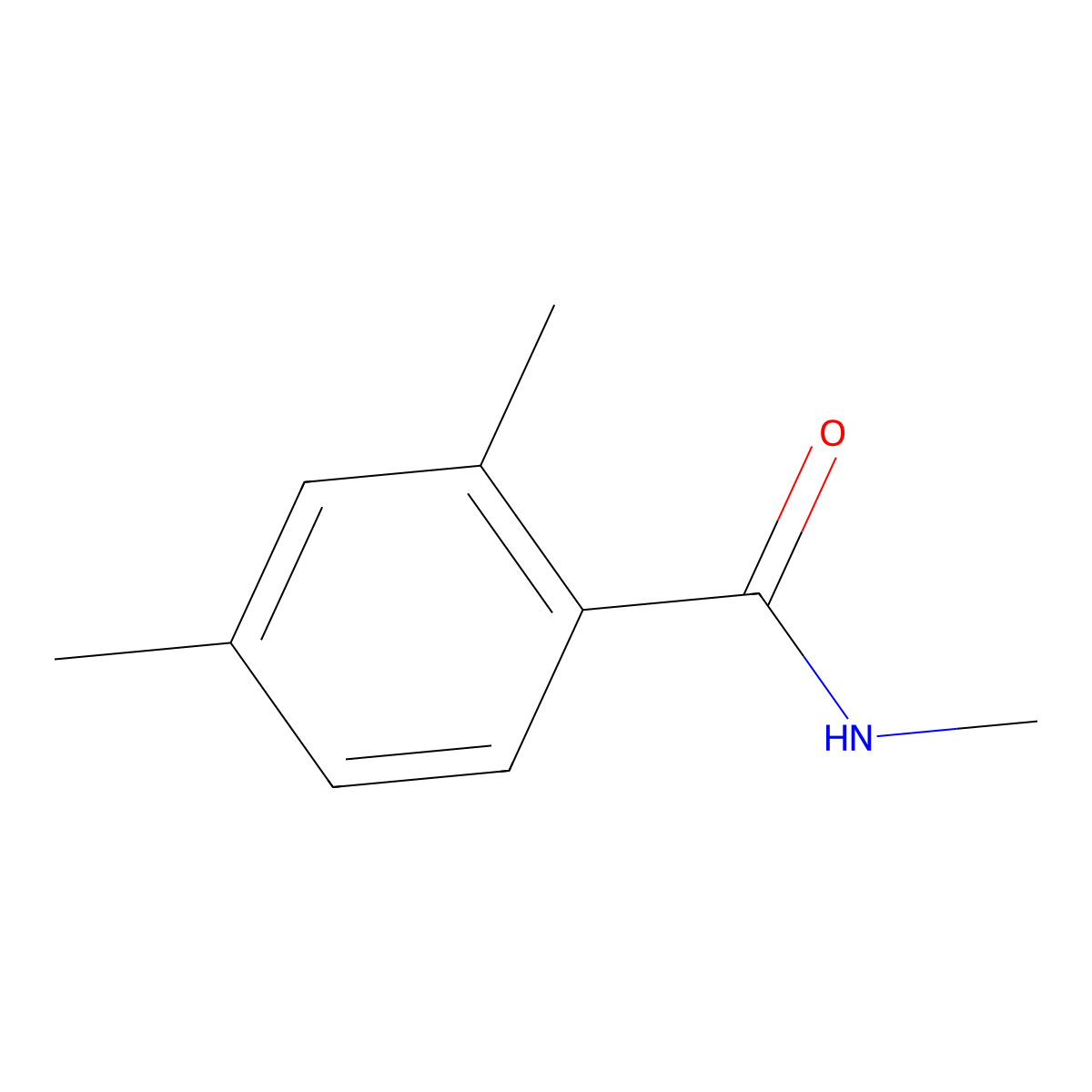 N,2,4-trimethylbenzamide molecular structure, CAS 18039-03-7