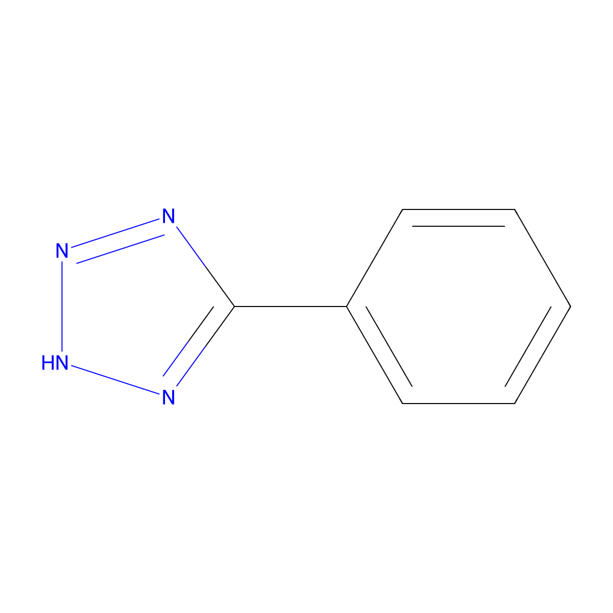 5-Phenyl-1H-tetrazole molecular structure, CAS 18039-42-4