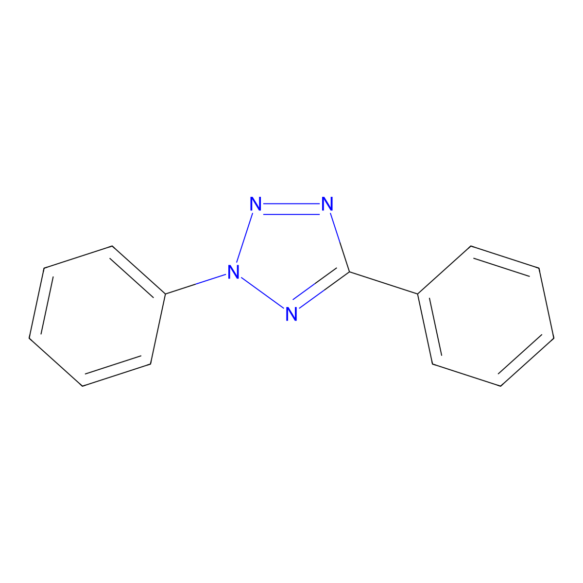 2,5-Diphenyl-2H-tetrazole molecular structure, CAS 18039-45-7
