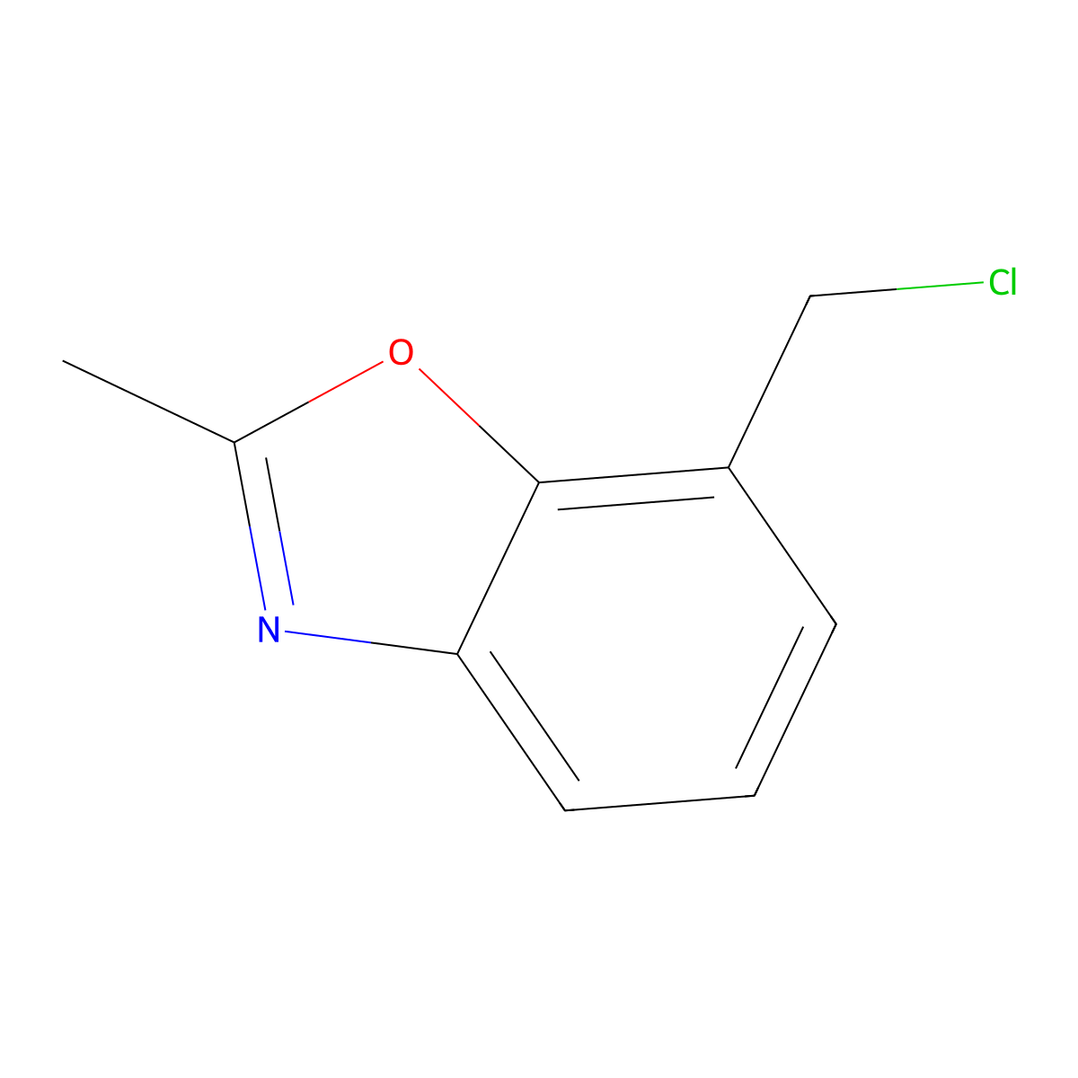 7-(Chloromethyl)-2-methyl-1,3-benzoxazole molecular structure, CAS 1804035-43-5