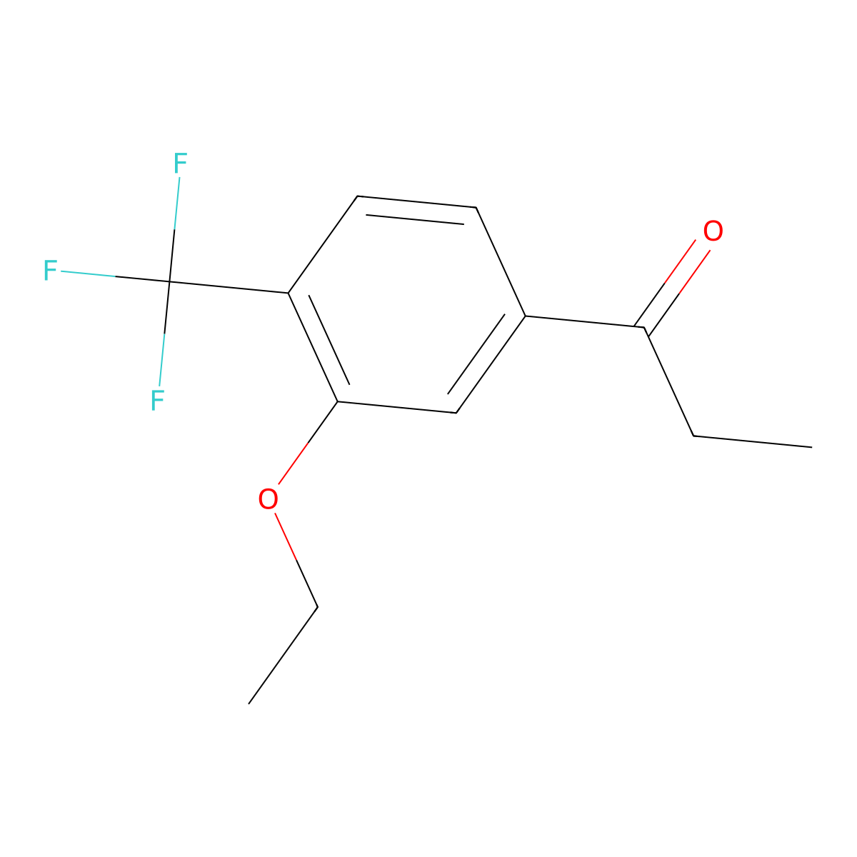1-[3-Ethoxy-4-(trifluoromethyl)phenyl]-1-propanone molecular structure, CAS 1804043-88-6