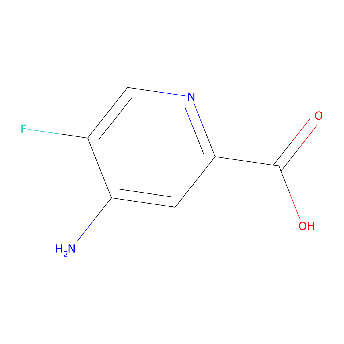 4-Amino-5-fluoropicolinic acid molecular structure, CAS 1804052-68-3