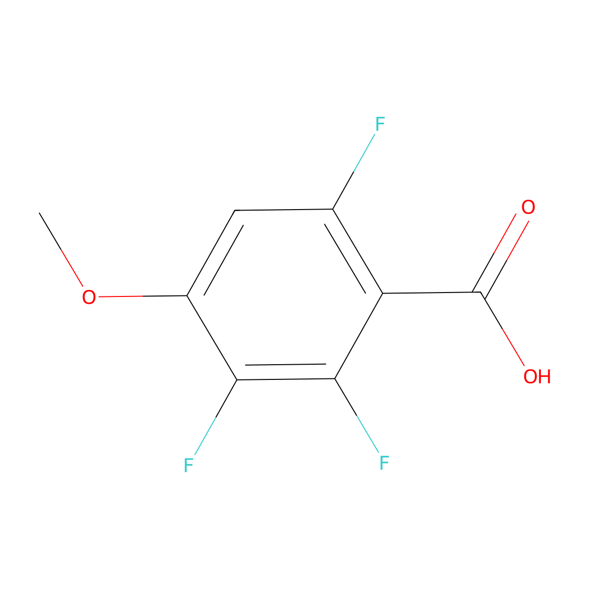 2,3,6-Trifluoro-4-methoxybenzoic acid molecular structure, CAS 1804097-22-0