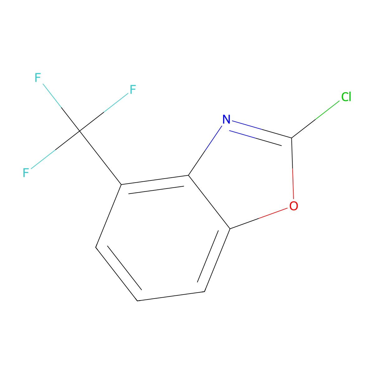 2-Chloro-4-(trifluoromethyl)benzo[d]oxazole molecular structure, CAS 1804105-65-4