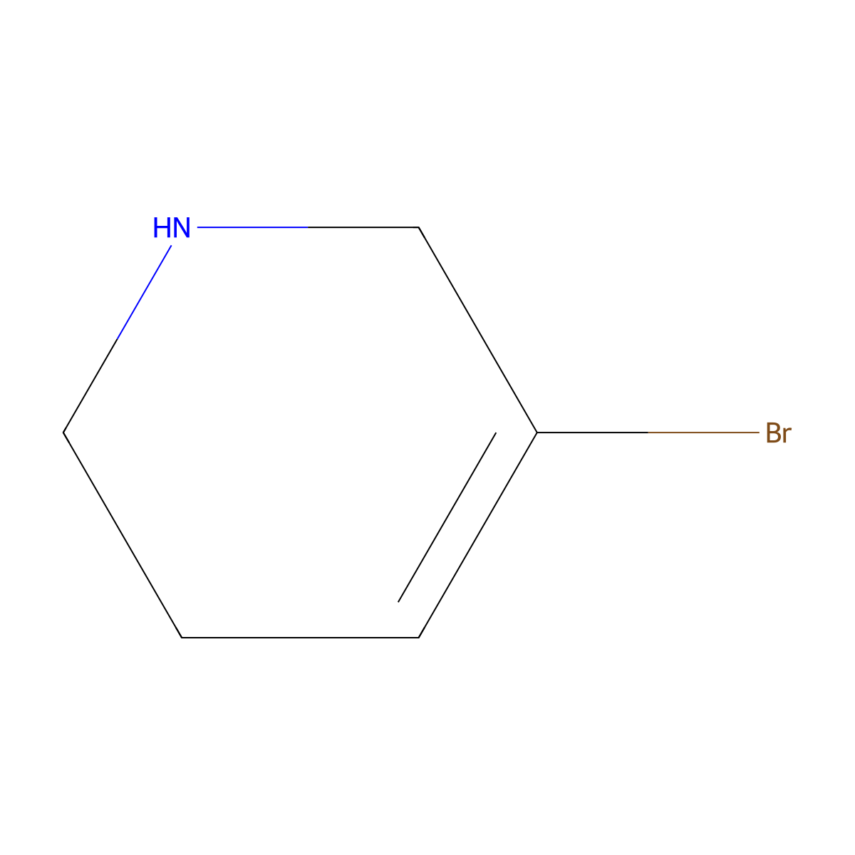 5-Bromo-1,2,3,6-tetrahydropyridine molecular structure, CAS 1804129-00-7