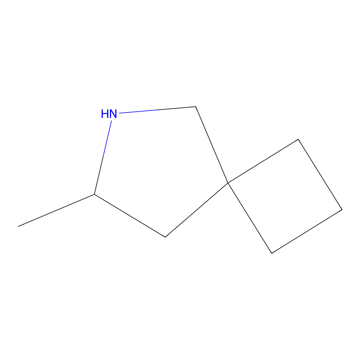 7-Methyl-6-azaspiro[3.4]octane molecular structure, CAS 1804129-24-5
