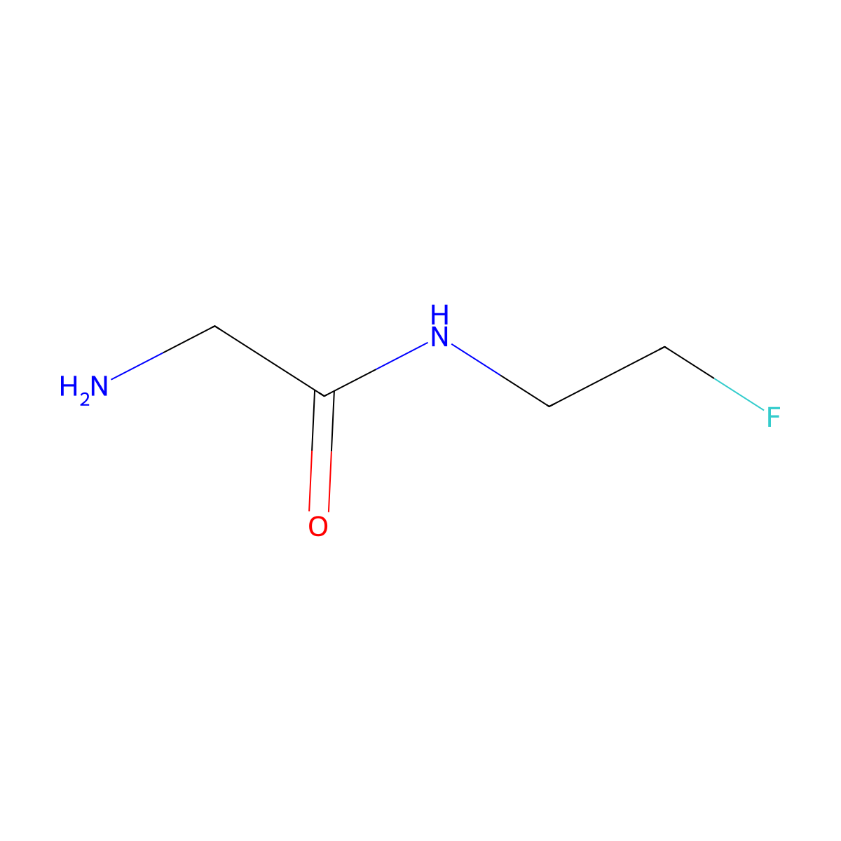 2-amino-N-(2-fluoroethyl)acetamide molecular structure, CAS 1804129-35-8