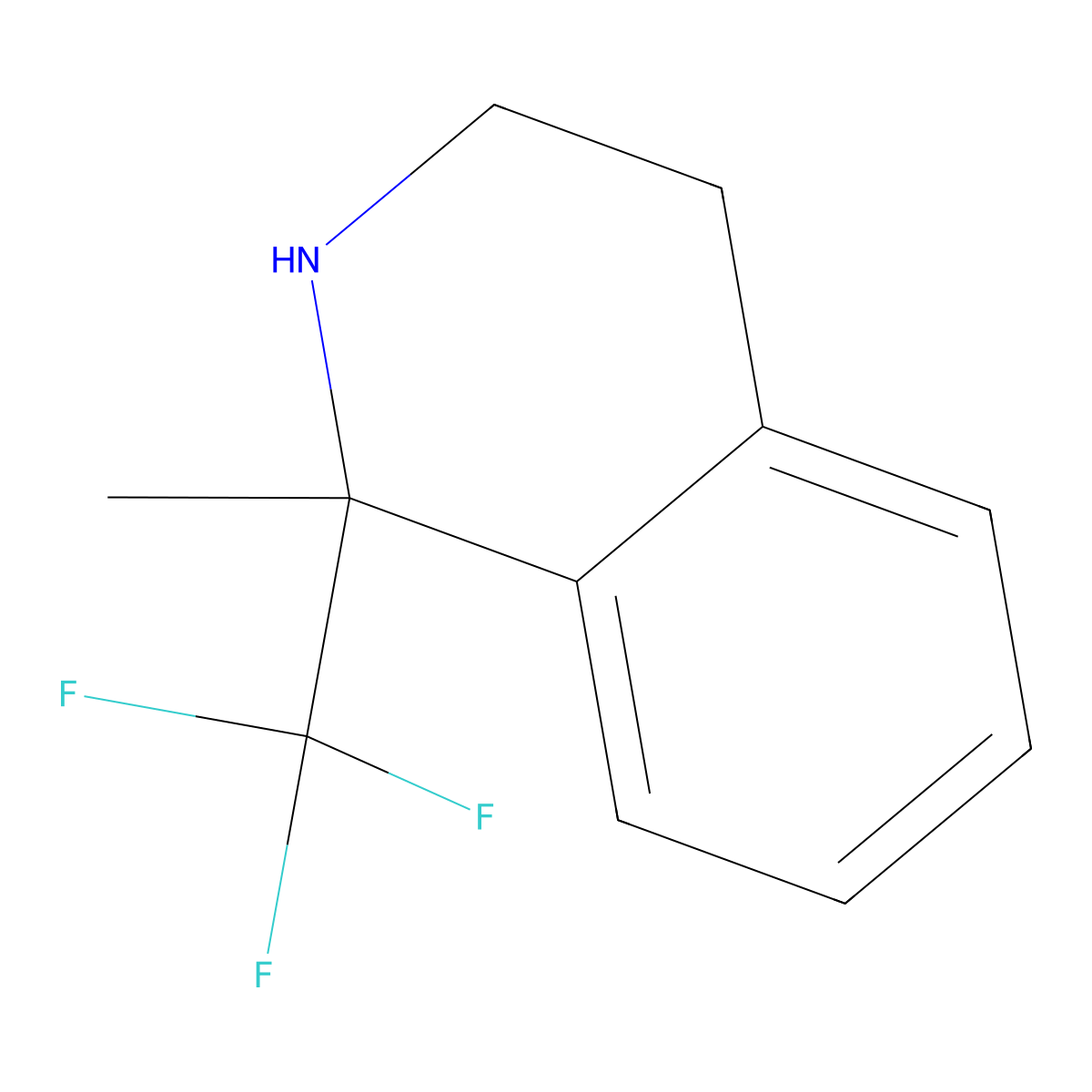 1-Methyl-1-(trifluoromethyl)-1,2,3,4-tetrahydroisoquinoline molecular structure, CAS 1804129-44-9