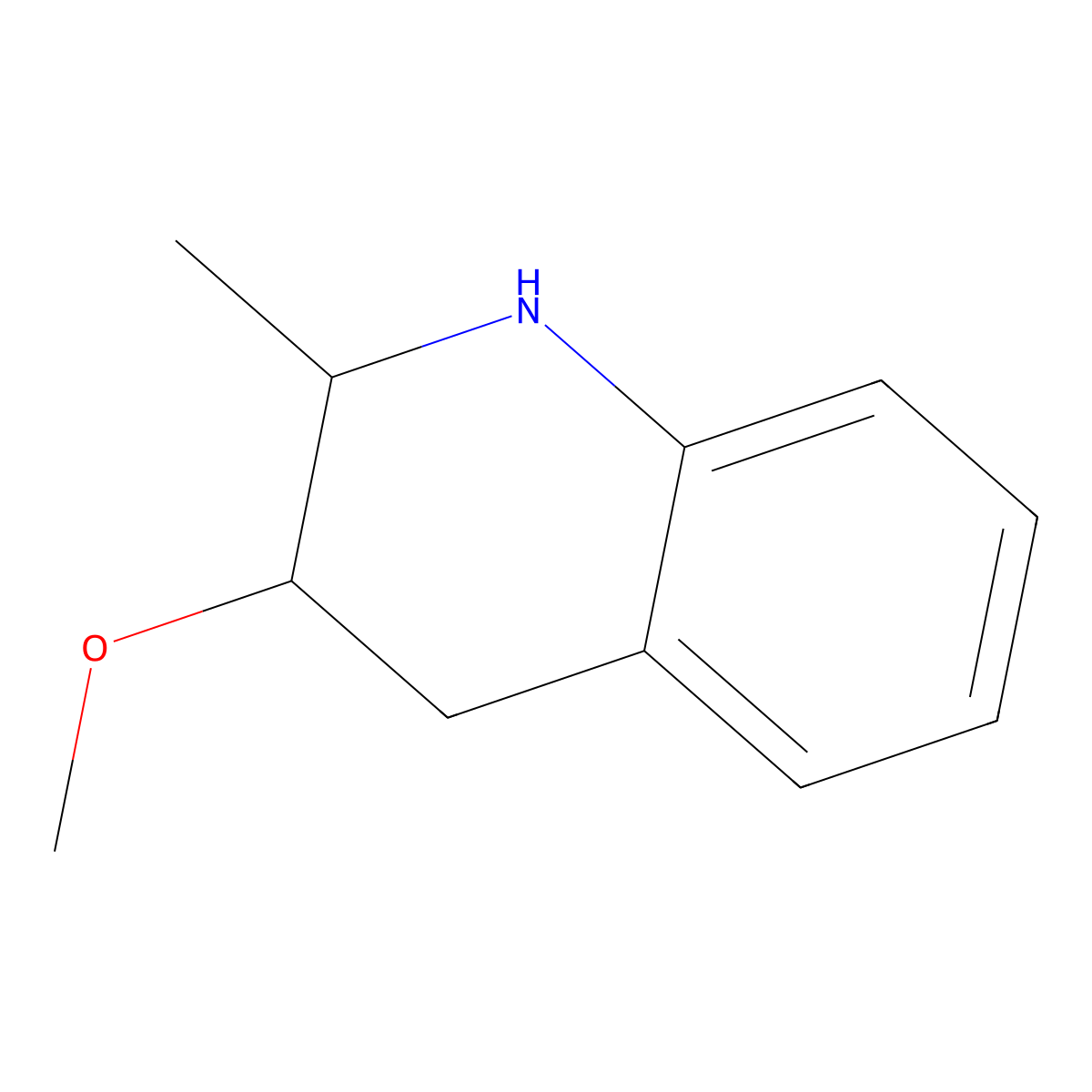 3-Methoxy-2-methyl-1,2,3,4-tetrahydroquinoline molecular structure, CAS 1804129-61-0