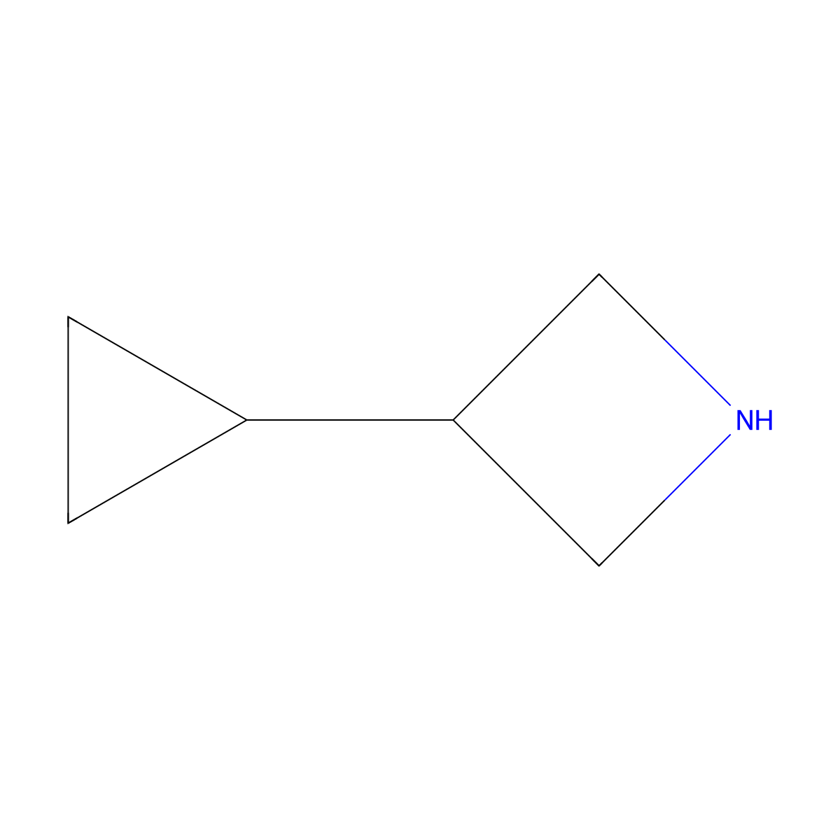 3-Cyclopropylazetidine molecular structure, CAS 1804129-77-8