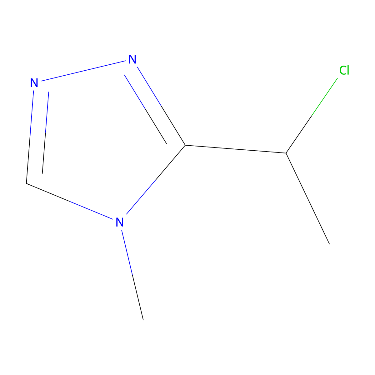 3-(1-chloroethyl)-4-methyl-4H-1,2,4-triazole molecular structure, CAS 1804129-93-8