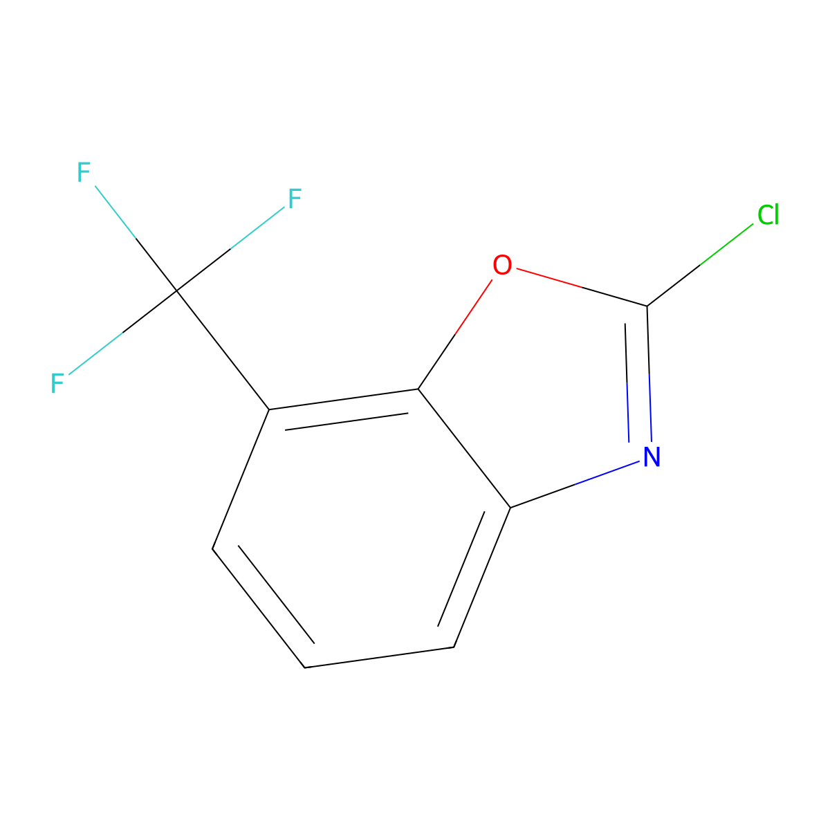 2-Chloro-7-(trifluoromethyl)-1,3-benzoxazole molecular structure, CAS 1804145-98-9