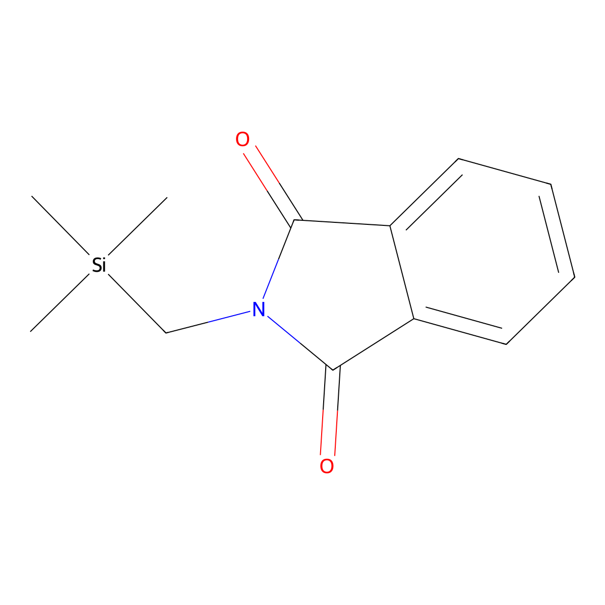 N-(Trimethylsilylmethyl)phthalimide molecular structure, CAS 18042-62-1