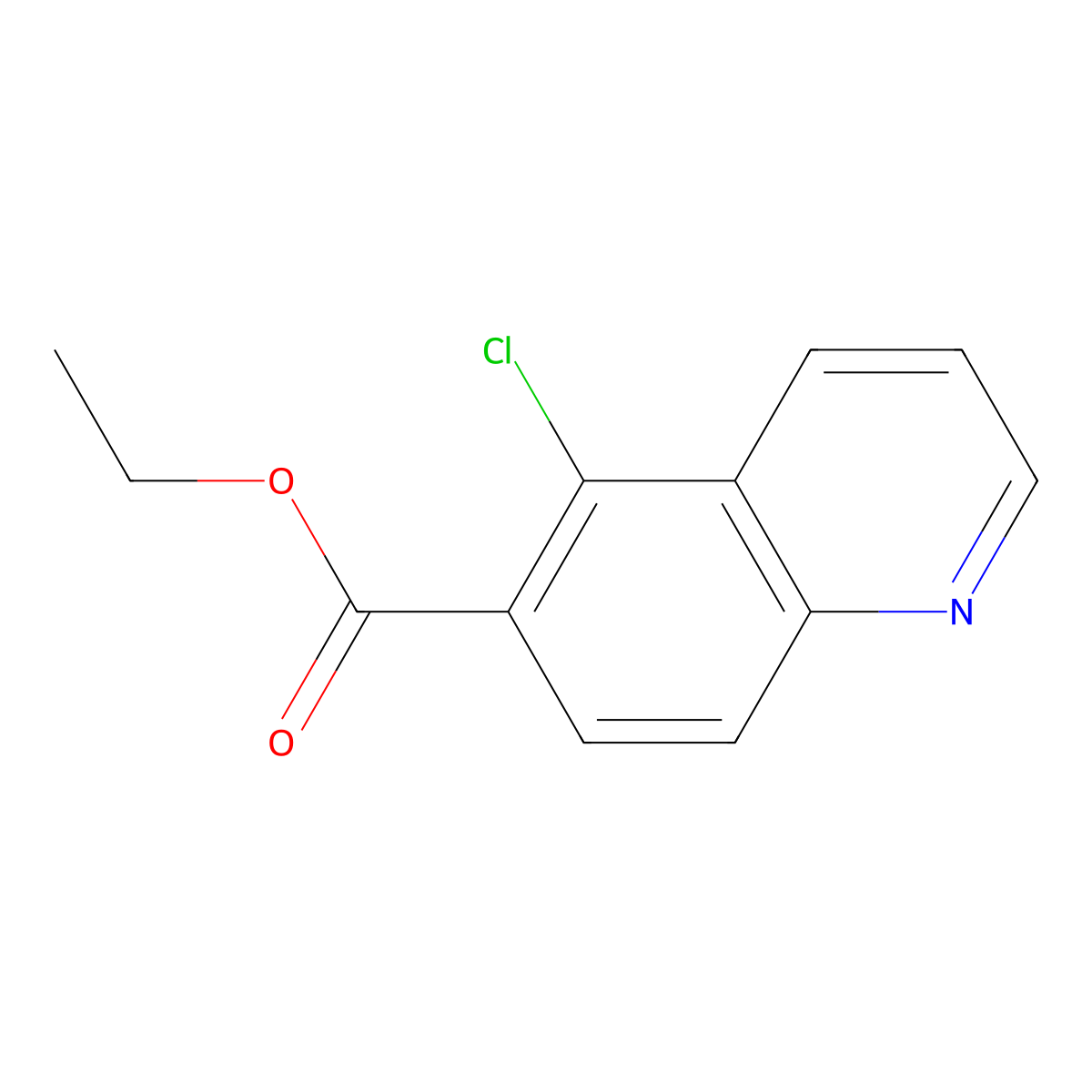 Ethyl 5-chloroquinoline-6-carboxylate molecular structure, CAS 180421-62-9